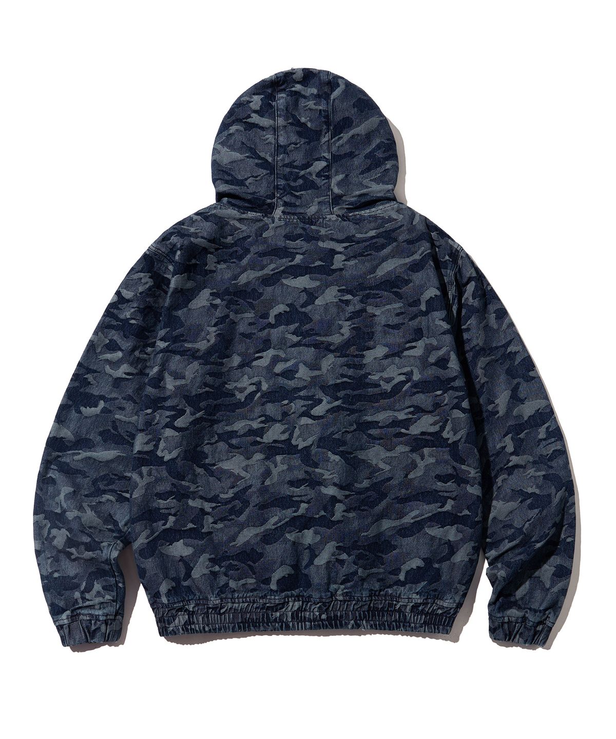 브라운브레스(BROWNBREATH) JACQUARD DENIM JACKET - INDIGO