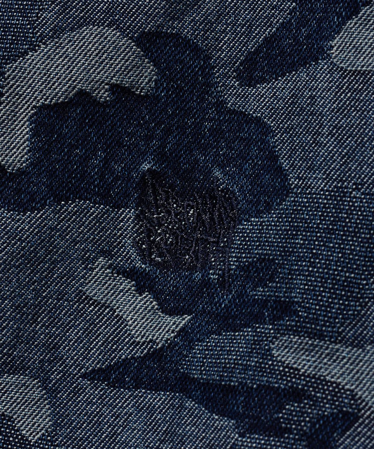 브라운브레스(BROWNBREATH) JACQUARD DENIM JACKET - INDIGO