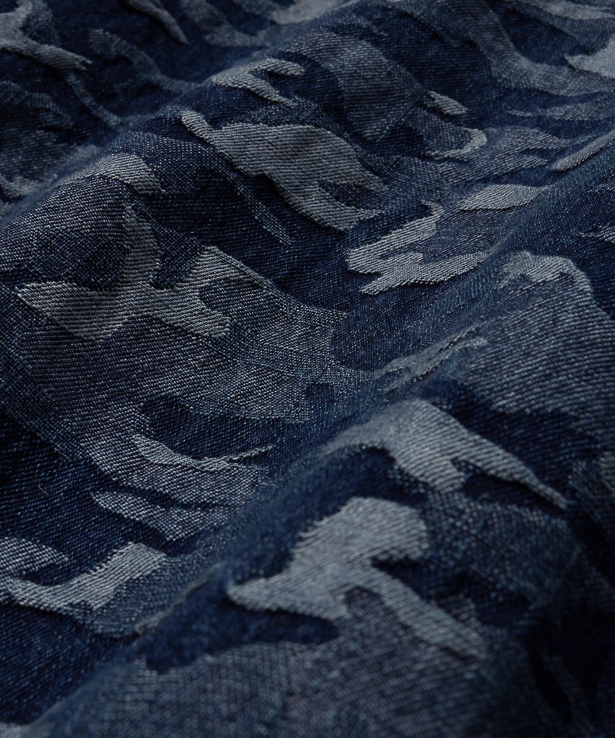 브라운브레스(BROWNBREATH) JACQUARD DENIM JACKET - INDIGO