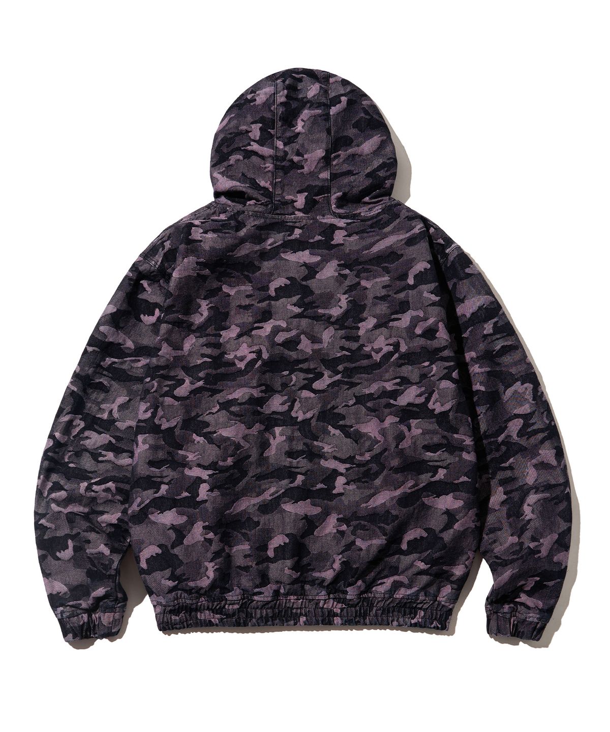 브라운브레스(BROWNBREATH) JACQUARD DENIM JACKET - BURGUNDY