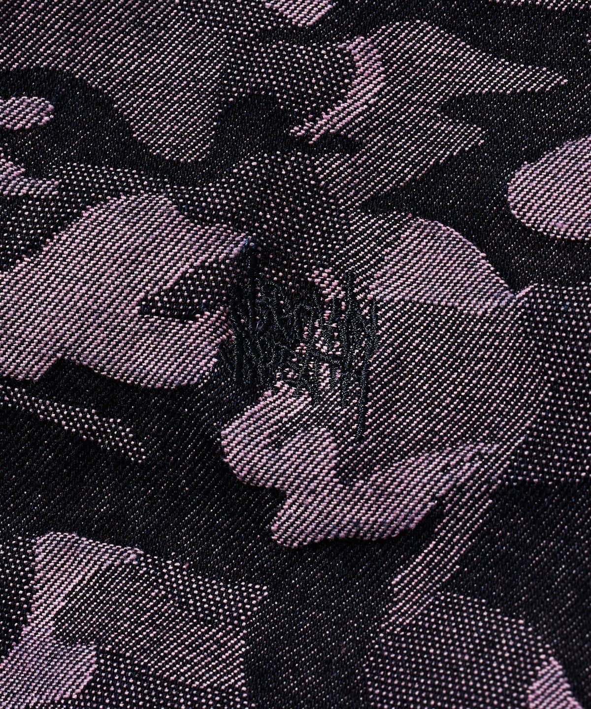 브라운브레스(BROWNBREATH) JACQUARD DENIM JACKET - BURGUNDY
