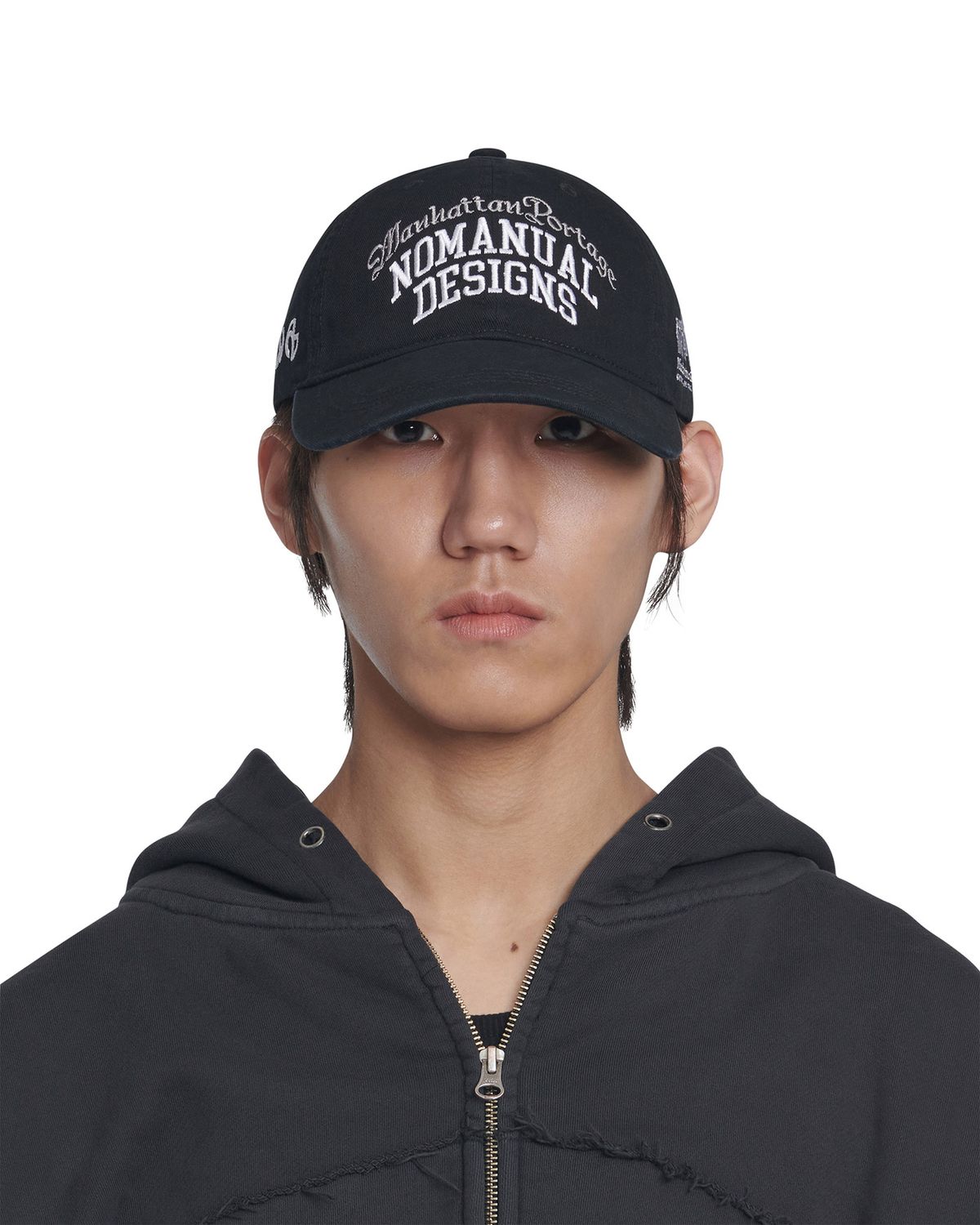 노매뉴얼(NOMANUAL) NM X MP BALL CAP - WASHED BLACK