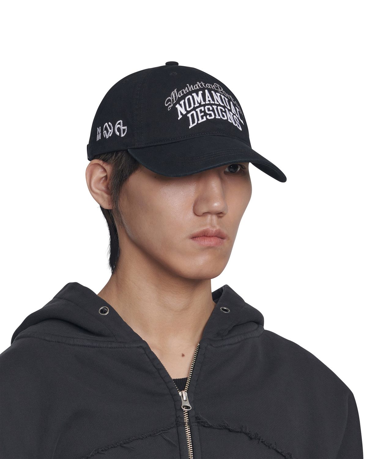 노매뉴얼(NOMANUAL) NM X MP BALL CAP - WASHED BLACK