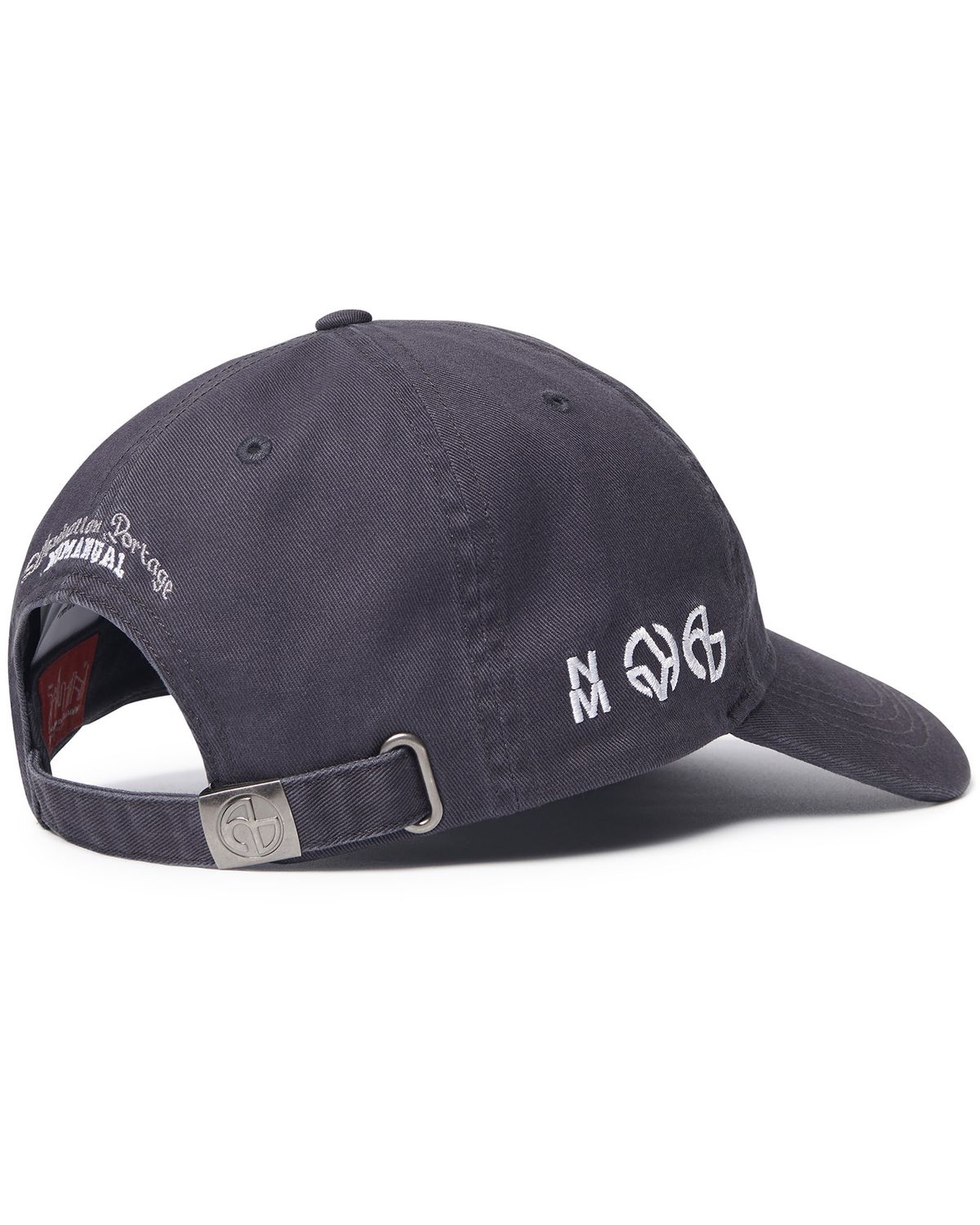 노매뉴얼(NOMANUAL) NM X MP BALL CAP - WASHED CHARCOAL