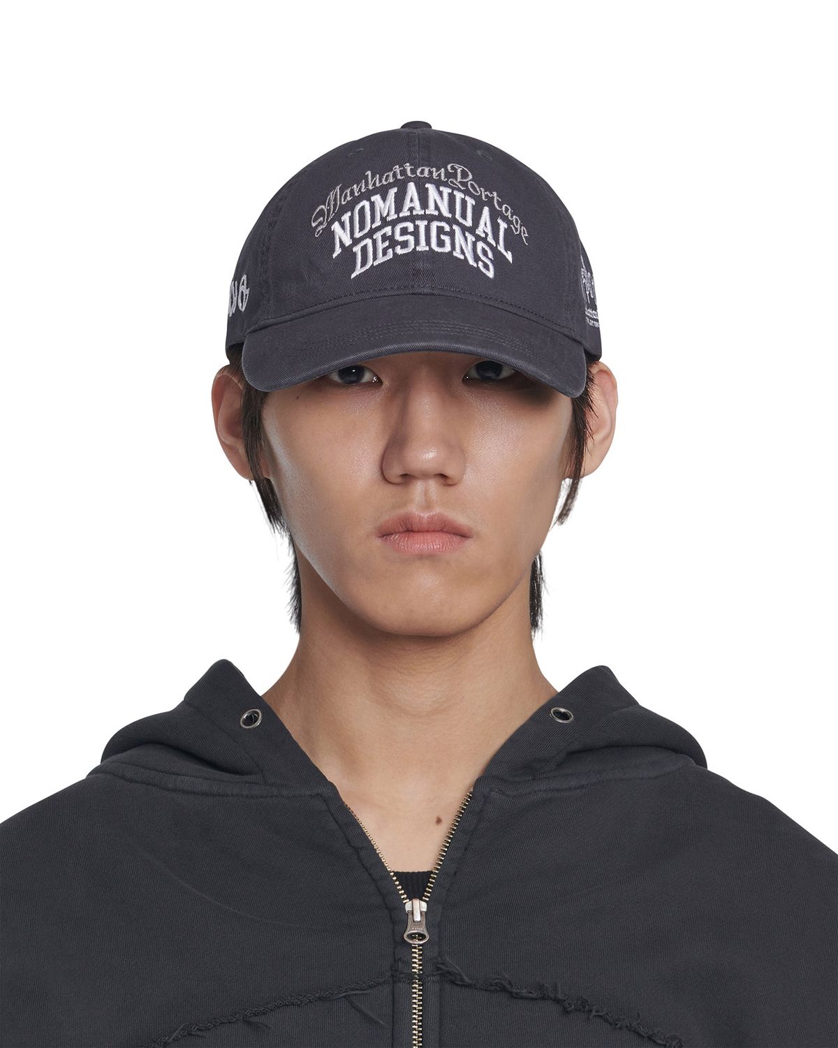 노매뉴얼(NOMANUAL) NM X MP BALL CAP - WASHED CHARCOAL