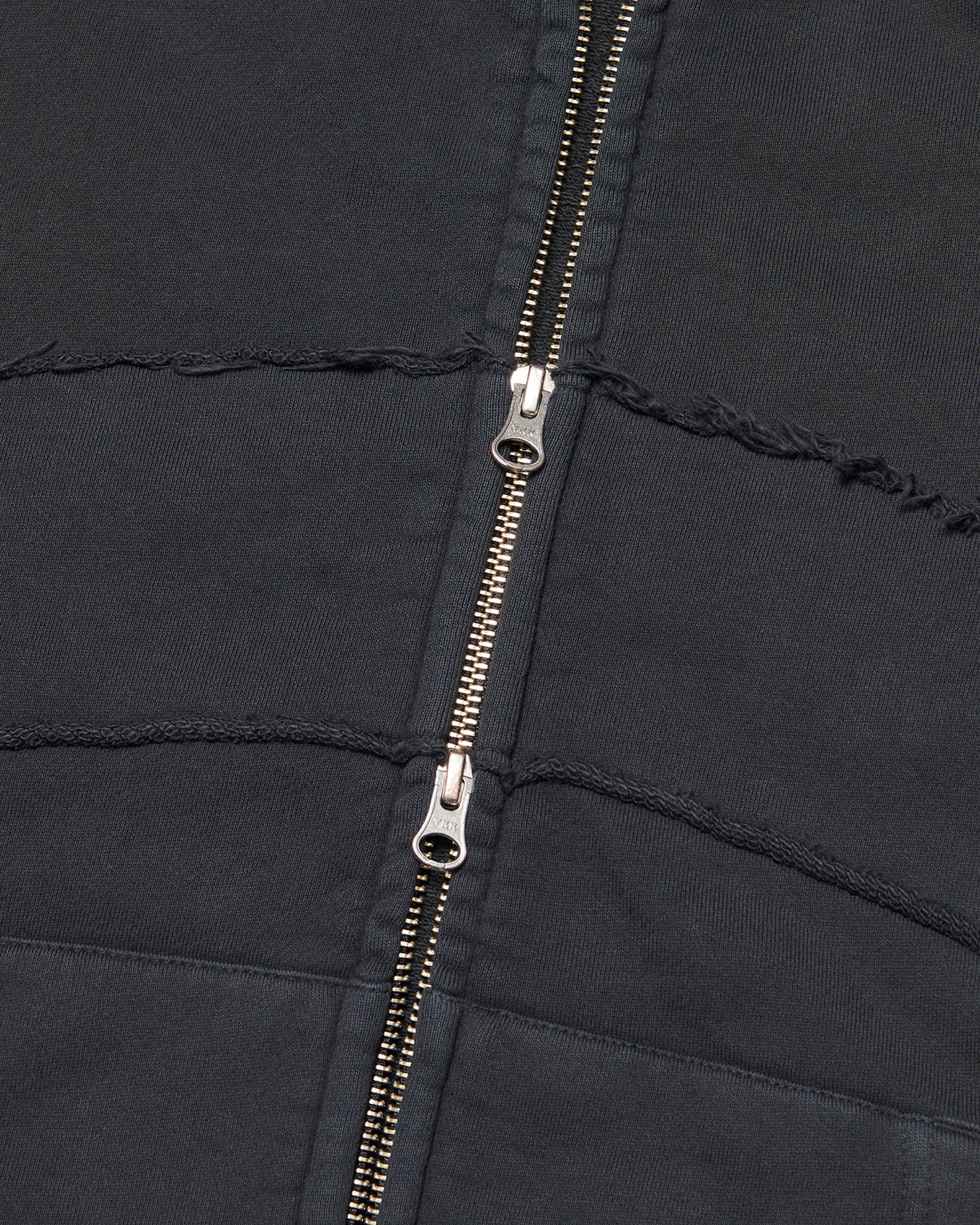 MUSINSA | NOMANUAL NM x MP HOODED ZIP-UP - WASHED BLACK