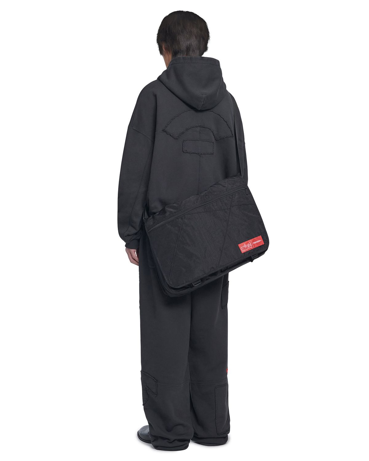 노매뉴얼(NOMANUAL) NM X MP EUROPA MESSENGER BAG (XL) - WASHED BLACK