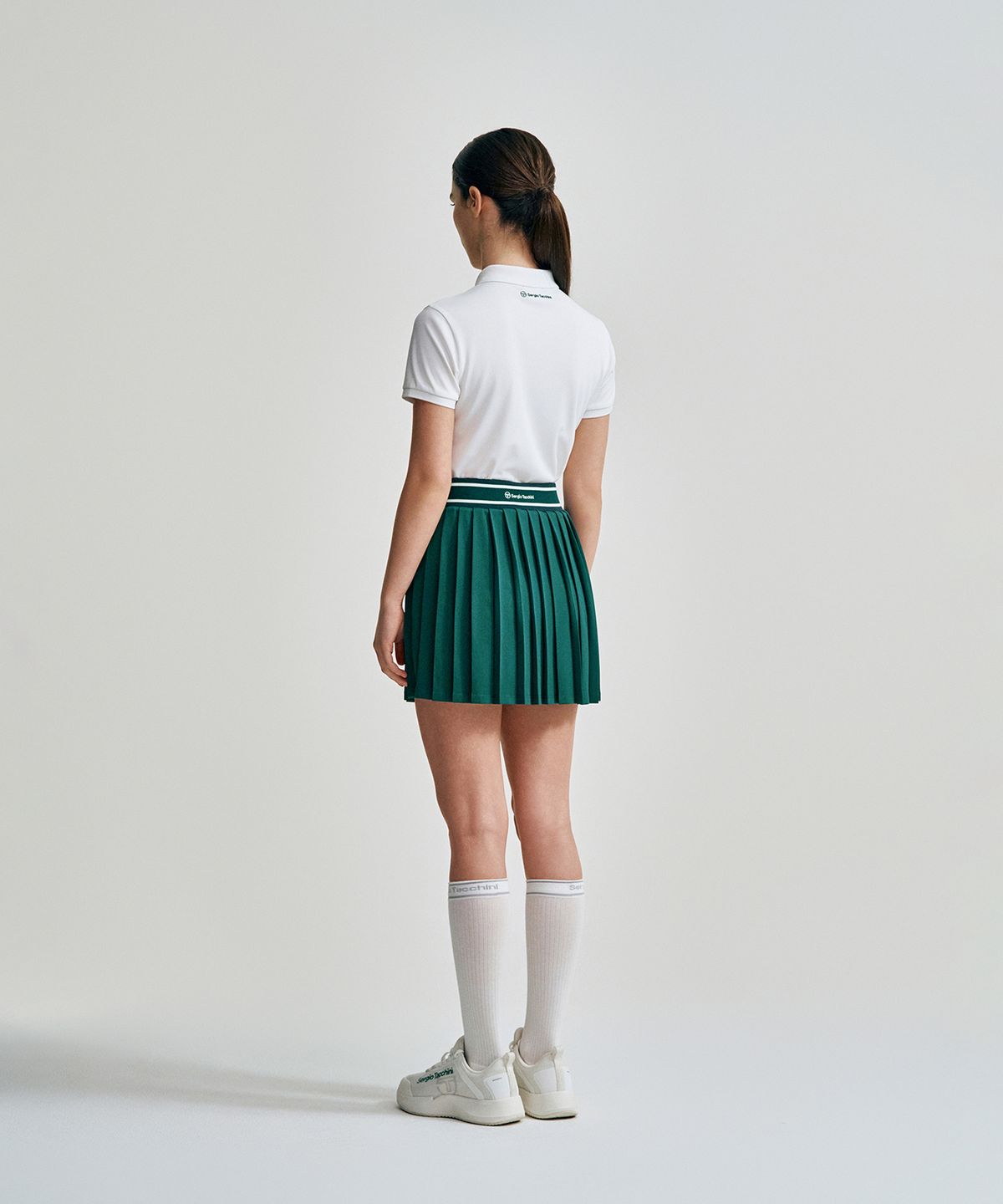 세르지오 타키니(SERGIO TACCHINI) W 타키니 플라잉 와이드밴드 스커트 (D.Green)