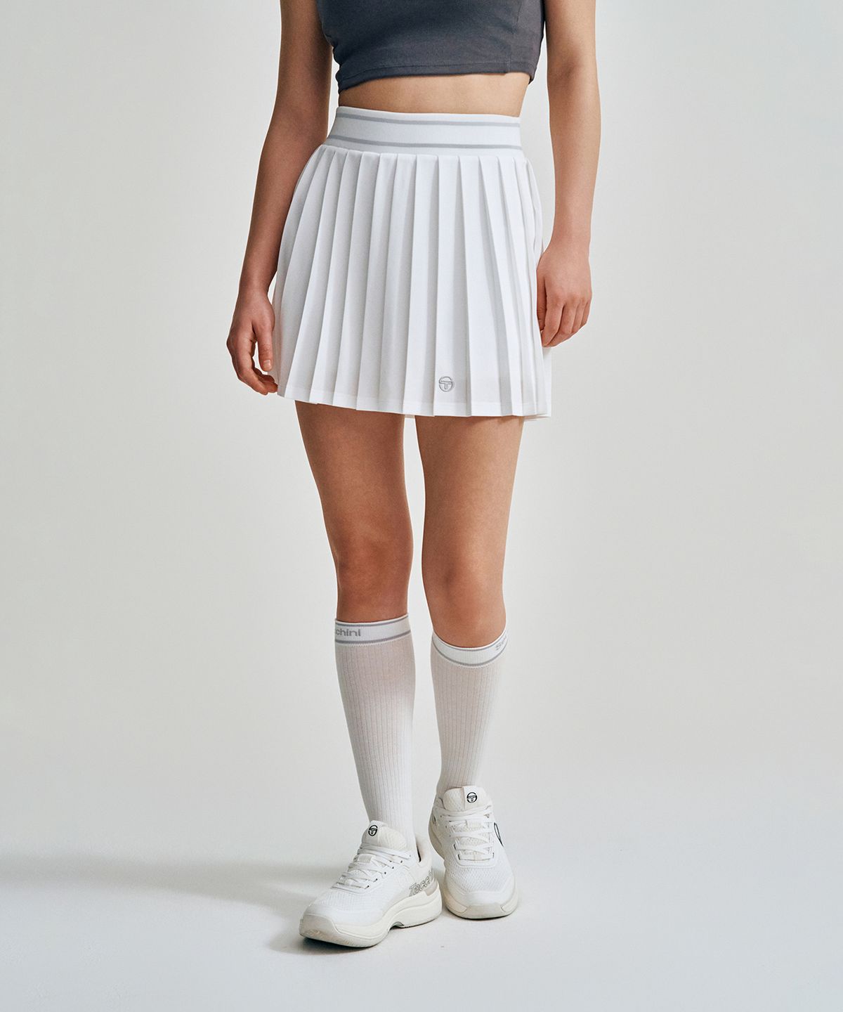 세르지오 타키니(SERGIO TACCHINI) W 타키니 플라잉 와이드밴드 스커트 (White)