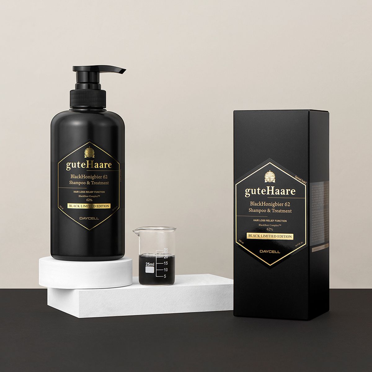 데이셀코스메틱(DAYCELLCOSMETICS) 블랙허니비어 62 샴푸 앤 트리트먼트 500ml