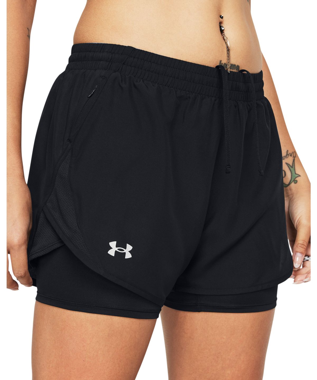 언더아머(UNDERARMOUR) 여성 플라이-바이 투인원 쇼츠 1382440-001