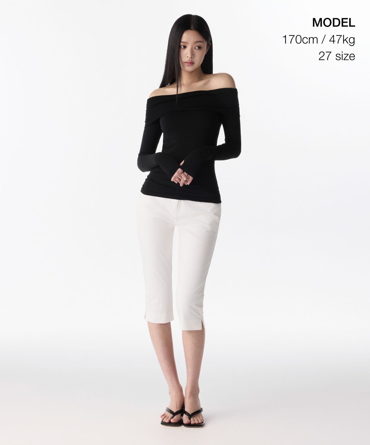 무신사 스탠다드 우먼(MUSINSA STANDARD WOMAN) 우먼즈 코튼 카프리 팬츠 [화이트]