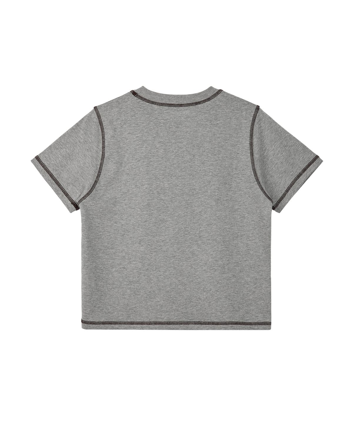레스트앤레크레이션(REST&RECREATION) COLOR STITCH T-SHIRT - GREY