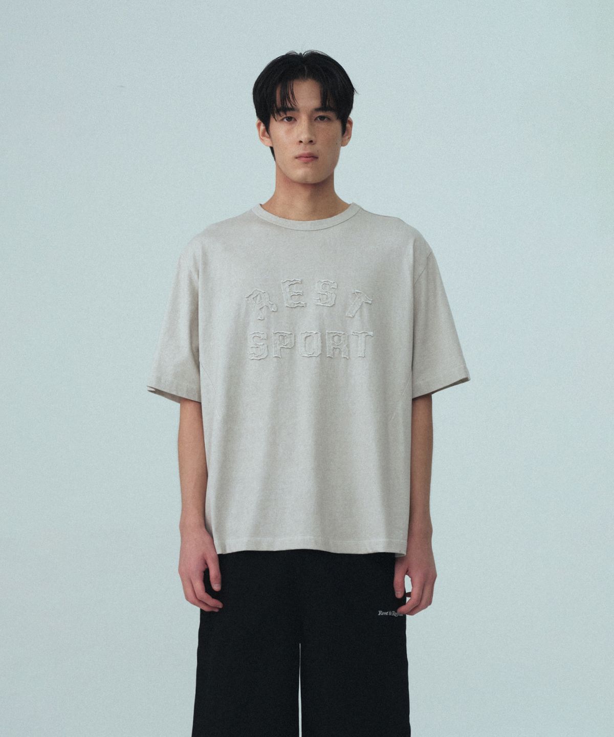 레스트앤레크레이션(REST&RECREATION) RS PIGMENT T-SHIRT - OATMEAL