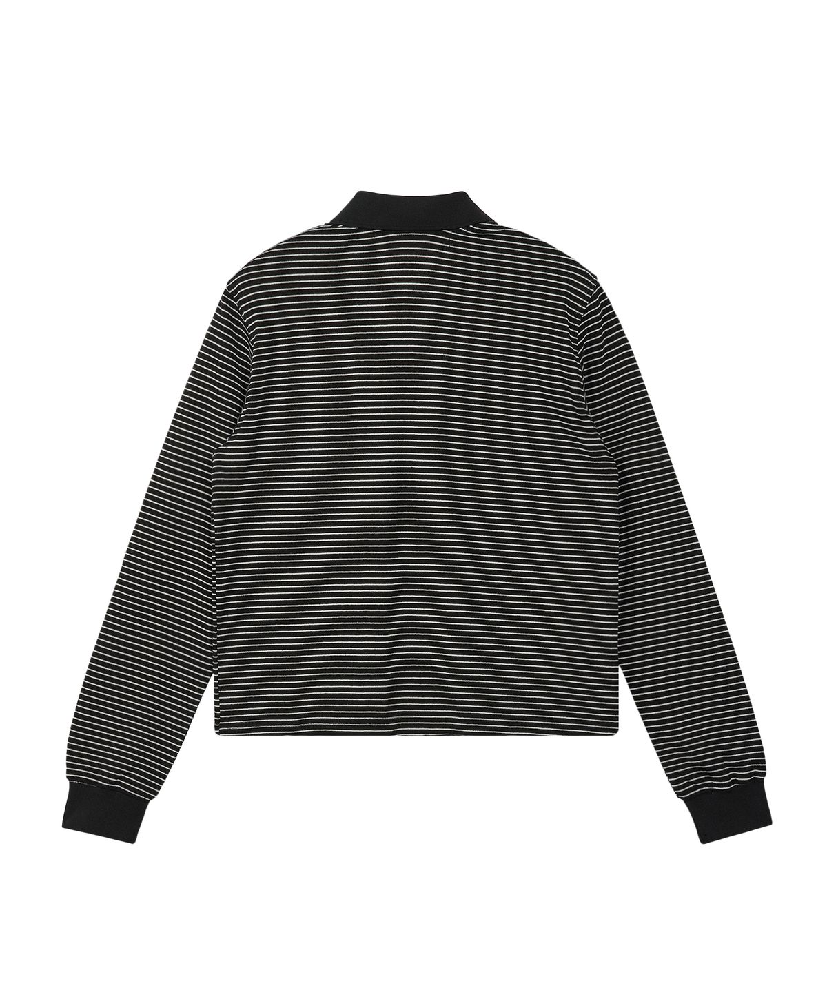 레스트앤레크레이션(REST&RECREATION) STRIPE PK T-SHIRT - BLACK