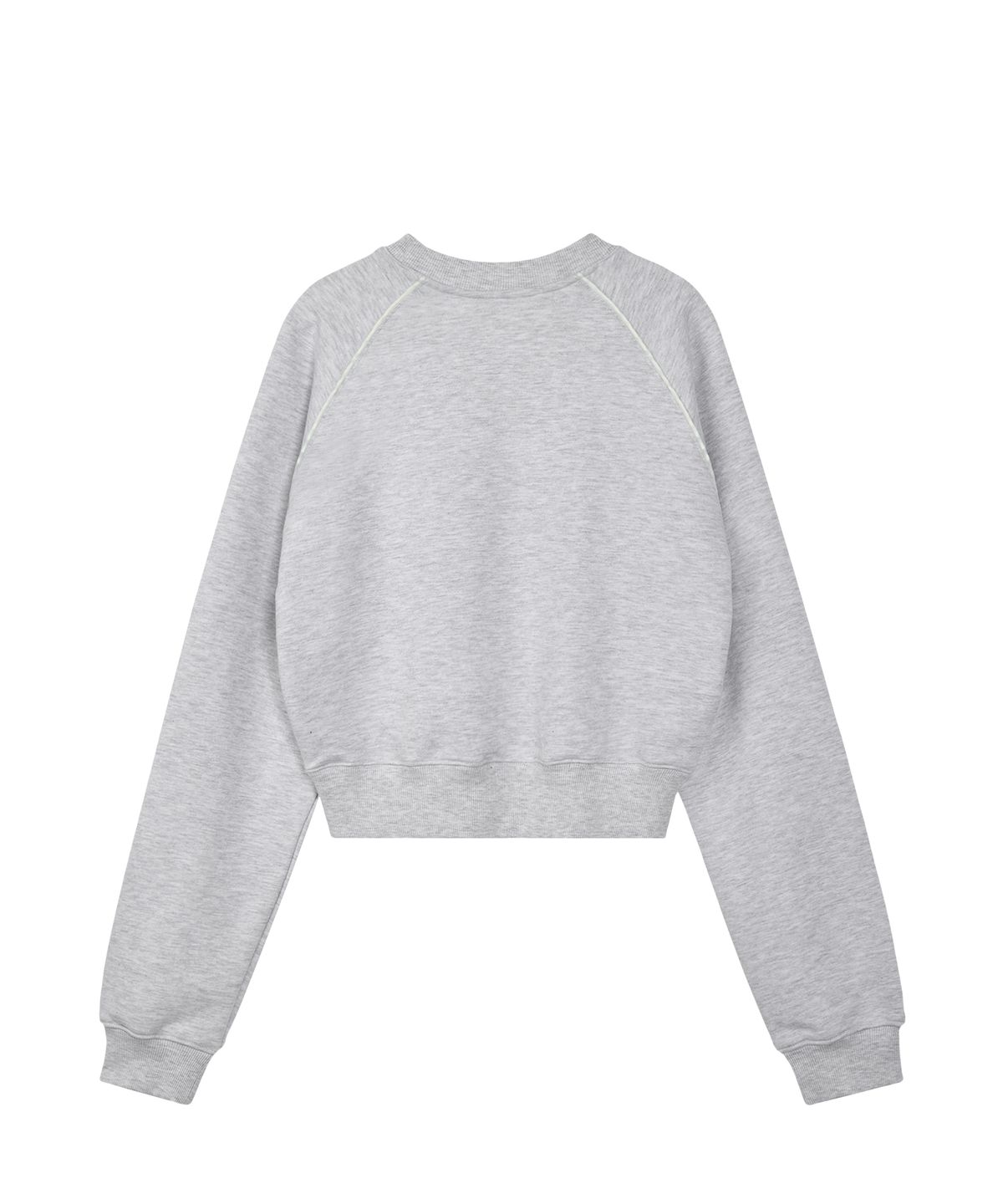 레스트앤레크레이션(REST&RECREATION) CROPPED RAGLAN SWEATSHIRT - LIGHT GREY