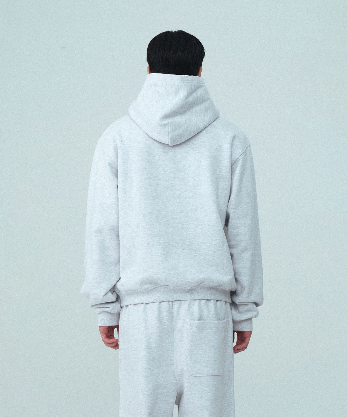 레스트앤레크레이션(REST&RECREATION) RS LOGO HOODIE - LIGHT GREY