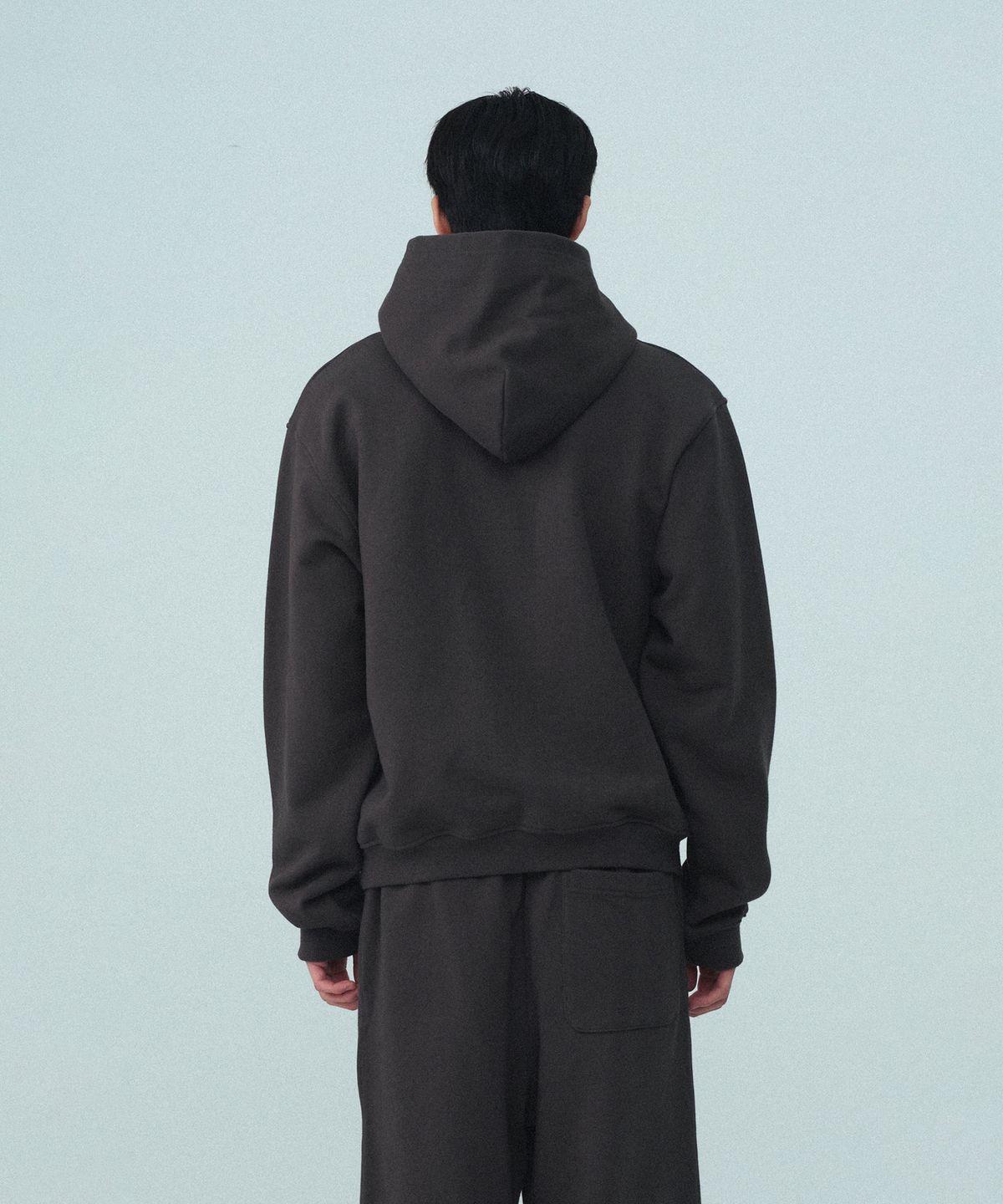 레스트앤레크레이션(REST&RECREATION) RS LOGO HOODIE - CHARCOAL