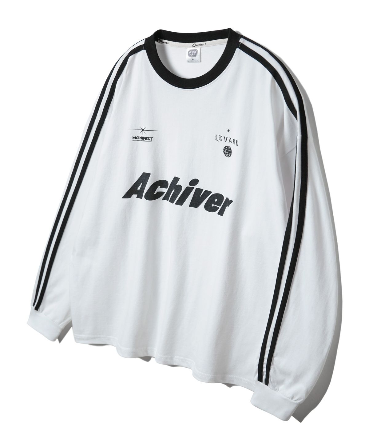 앨빈클로(ALVINCLO) ACHIVER 트랙 오버핏 긴팔티 AVT932 (2 COLOR)