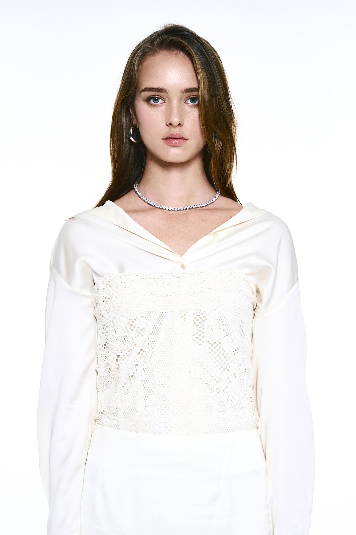 센티멍(SENTIMENTS) NO.555 [MEDIUM] TENNIS CUBIC NECKLACE