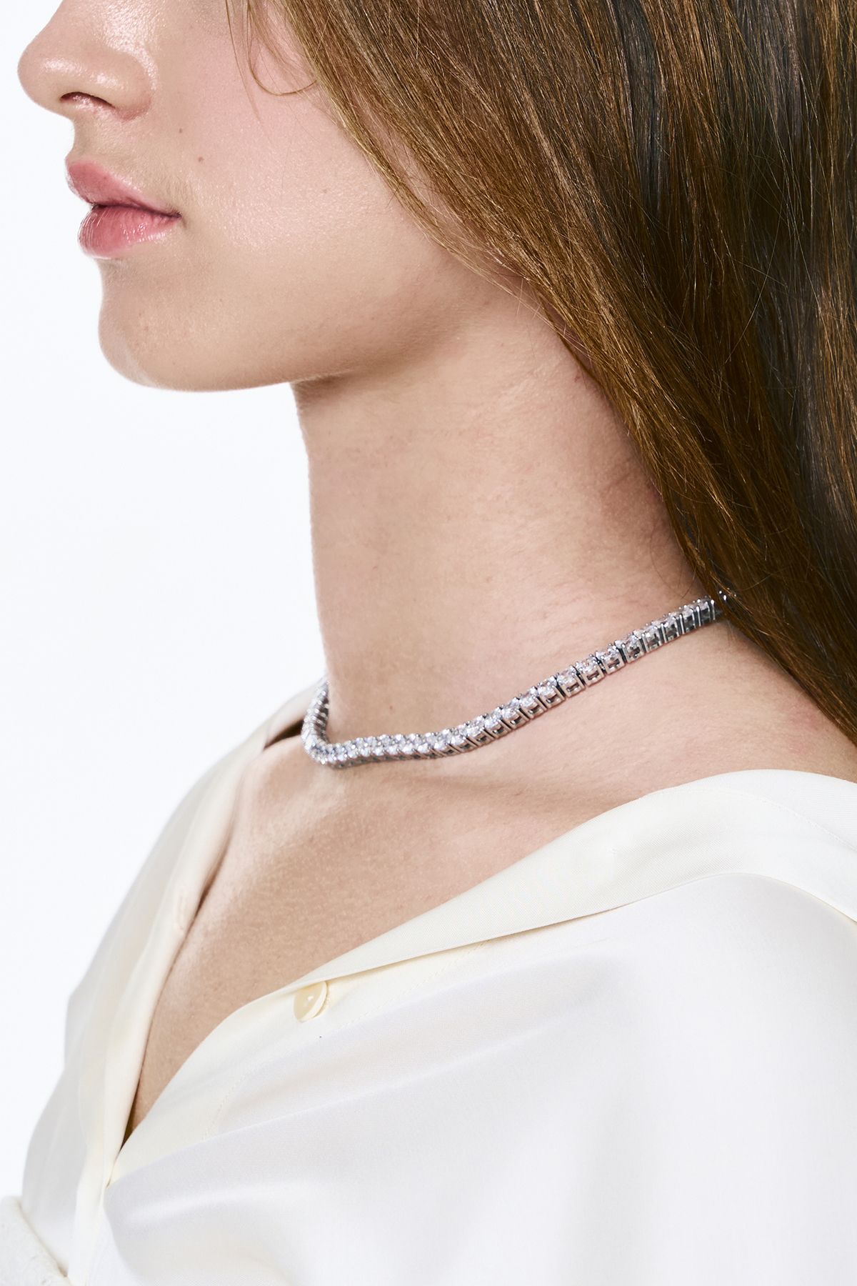 센티멍(SENTIMENTS) NO.555 [MEDIUM] TENNIS CUBIC NECKLACE