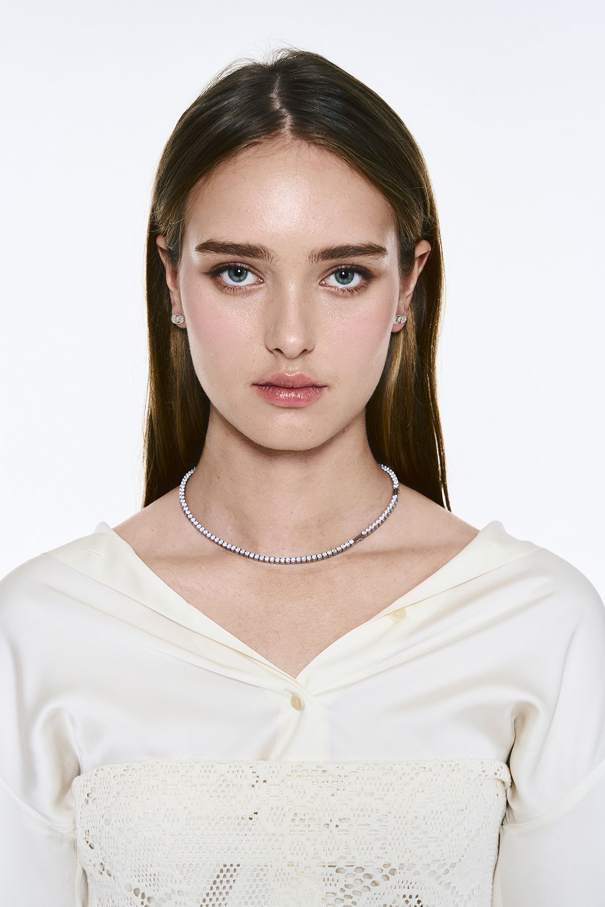 센티멍(SENTIMENTS) NO.555 [SMALL] TENNIS CUBIC NECKLACE