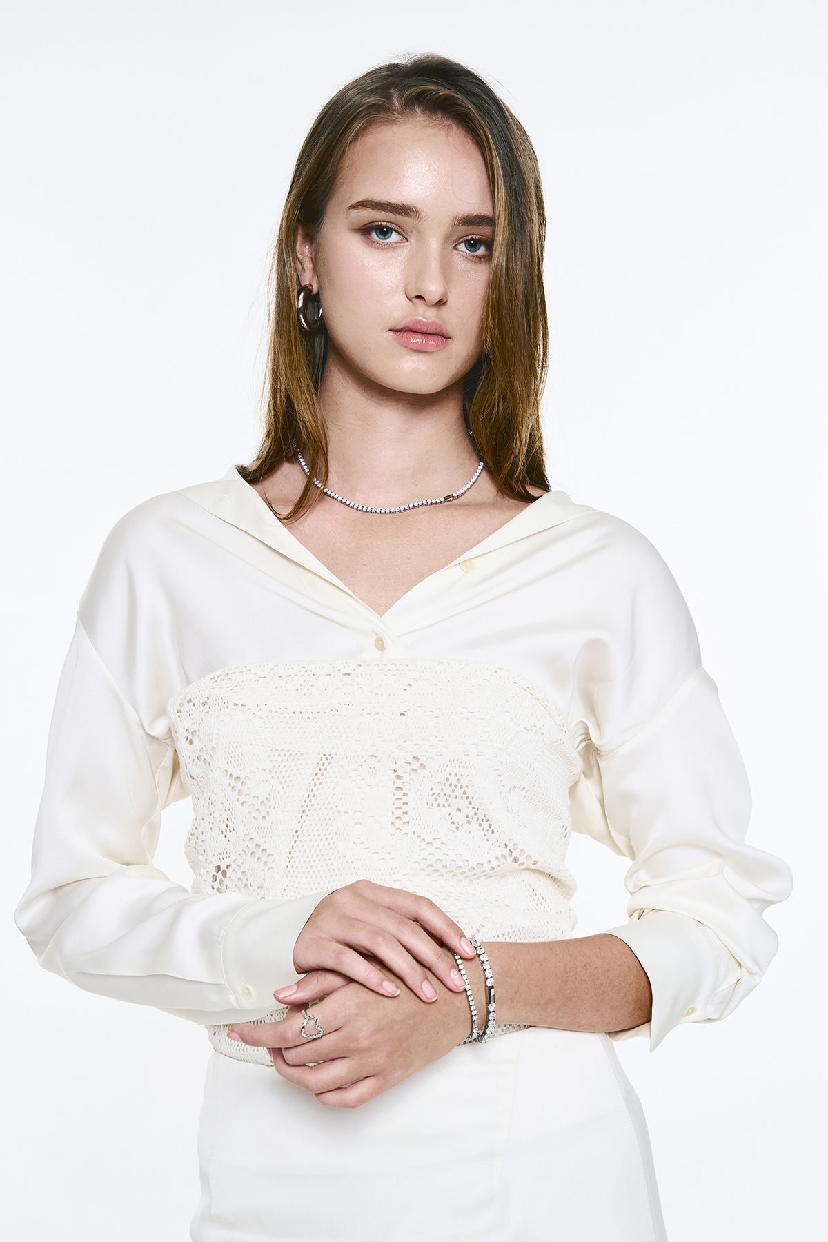 센티멍(SENTIMENTS) NO.555 [SMALL] TENNIS CUBIC NECKLACE