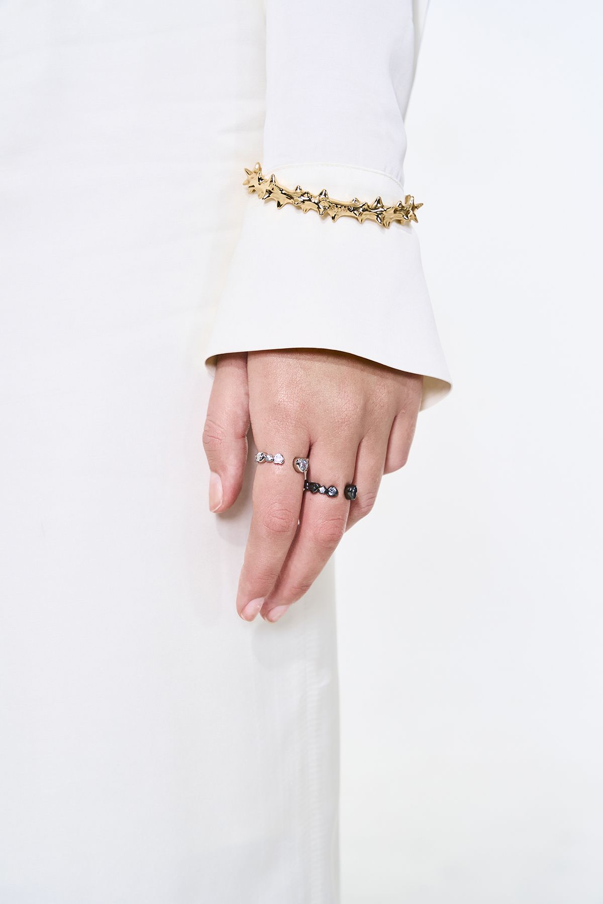 센티멍(SENTIMENTS) NO.560 [BLACK] HEART CUBIC RING