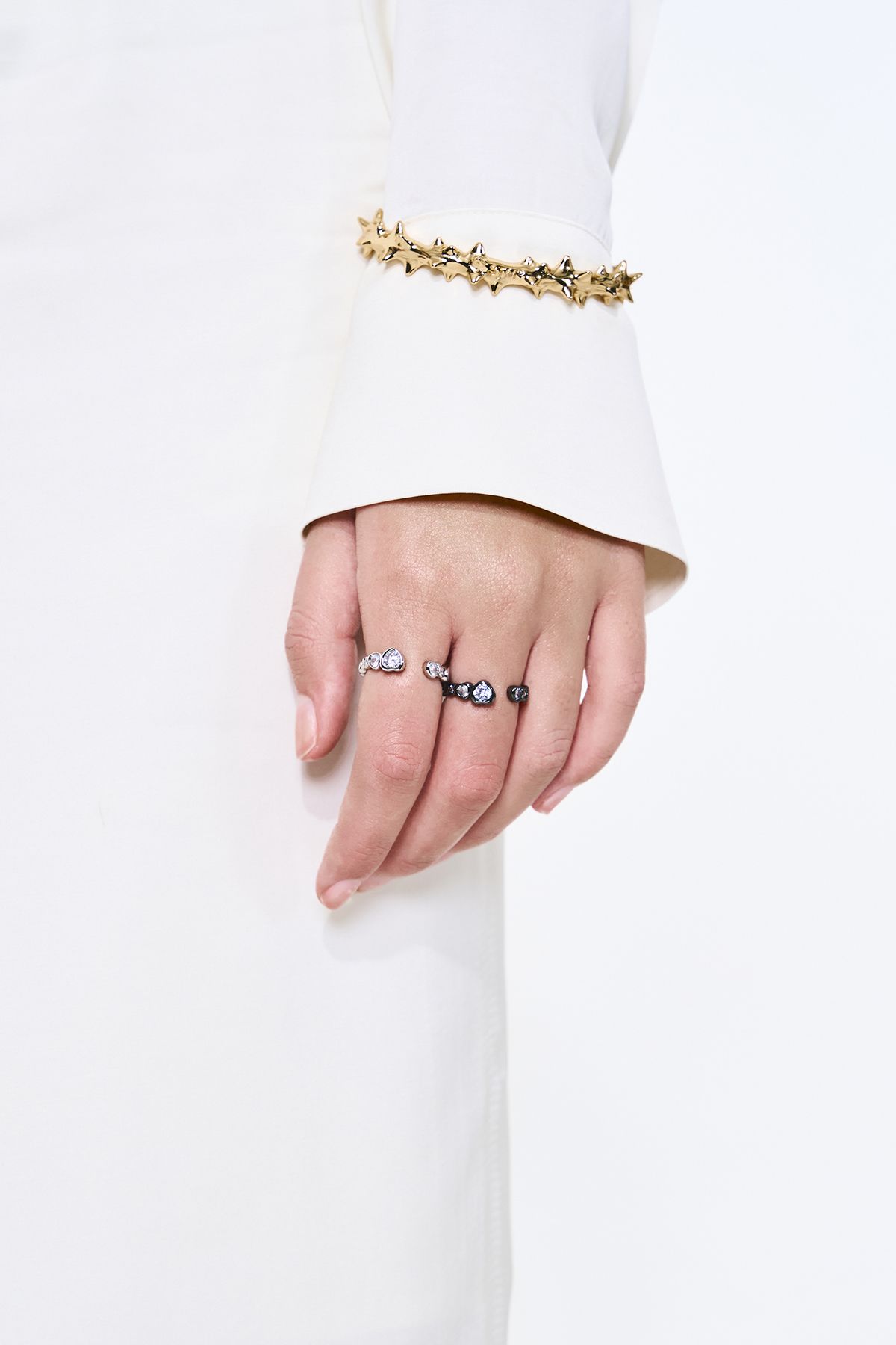 센티멍(SENTIMENTS) NO.560 [SILVER] HEART CUBIC RING