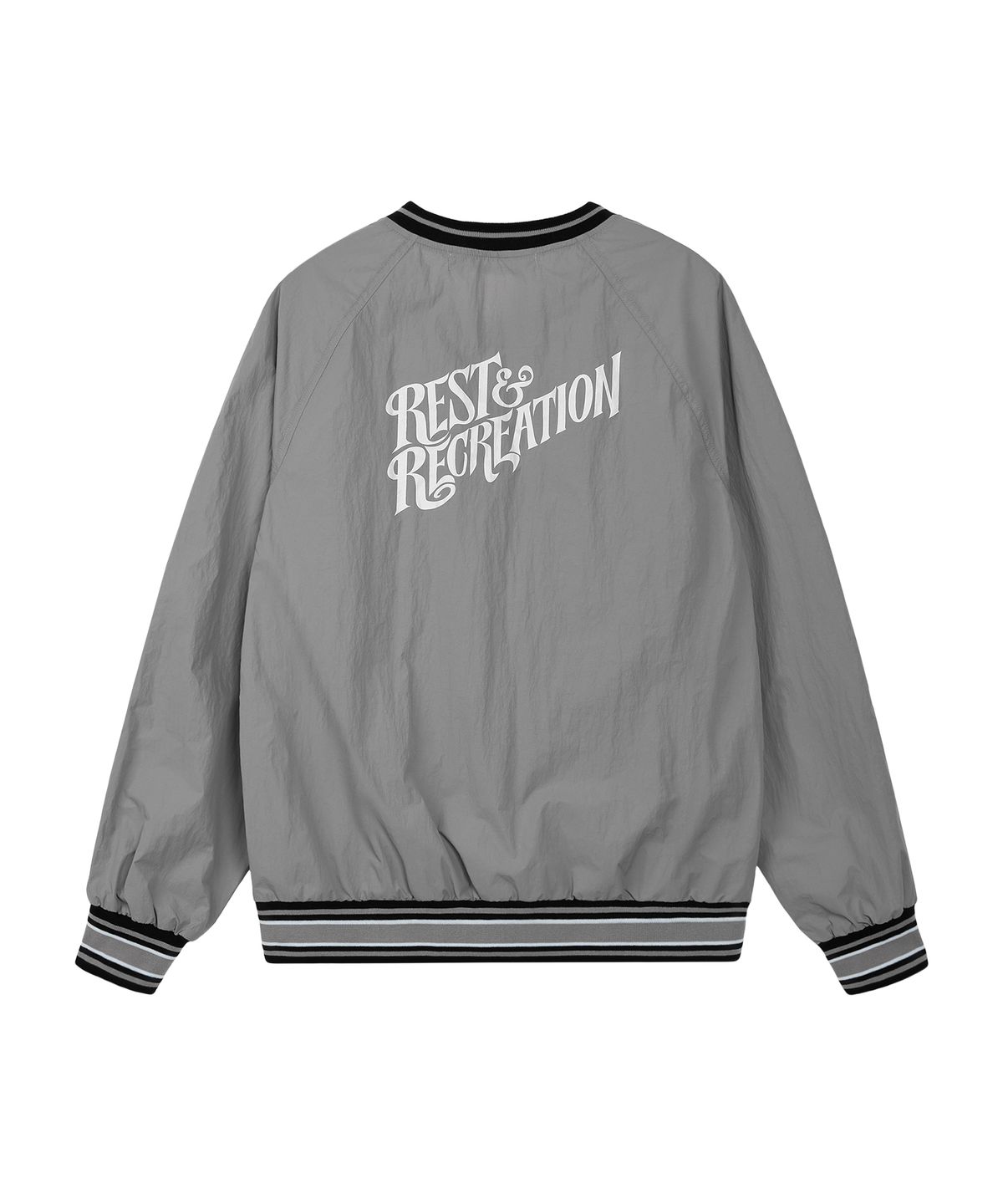 레스트앤레크레이션(REST&RECREATION) V-NECK WIND SHIRT - GREY