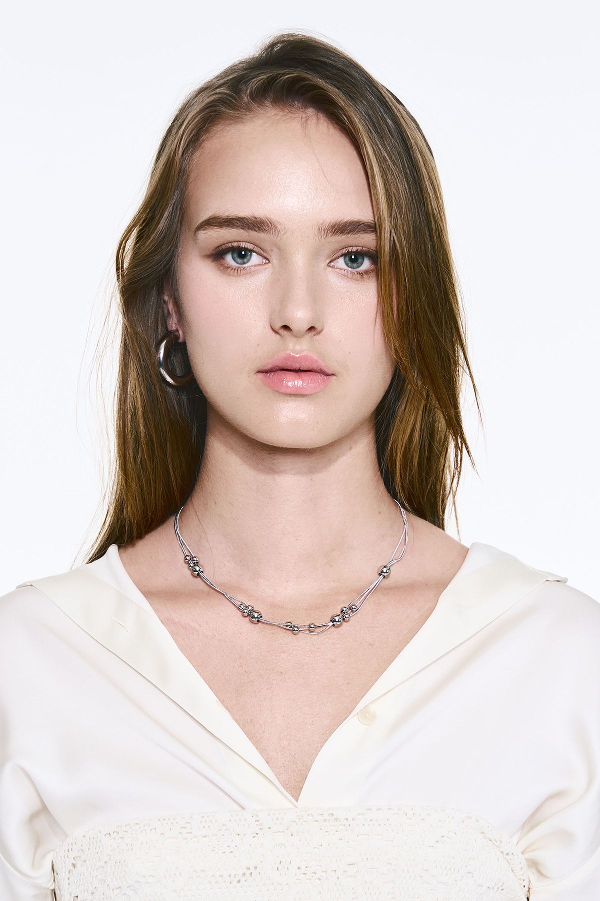 센티멍(SENTIMENTS) NO.567 [SILVER] BALL MOVEMENT NECKLACE