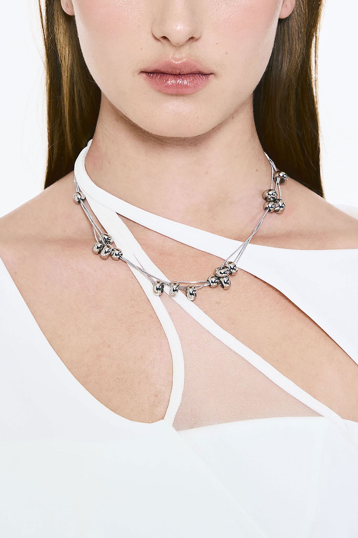 센티멍(SENTIMENTS) NO.568 [SILVER] BALL LAYERED MOVEMENT NECKLACE