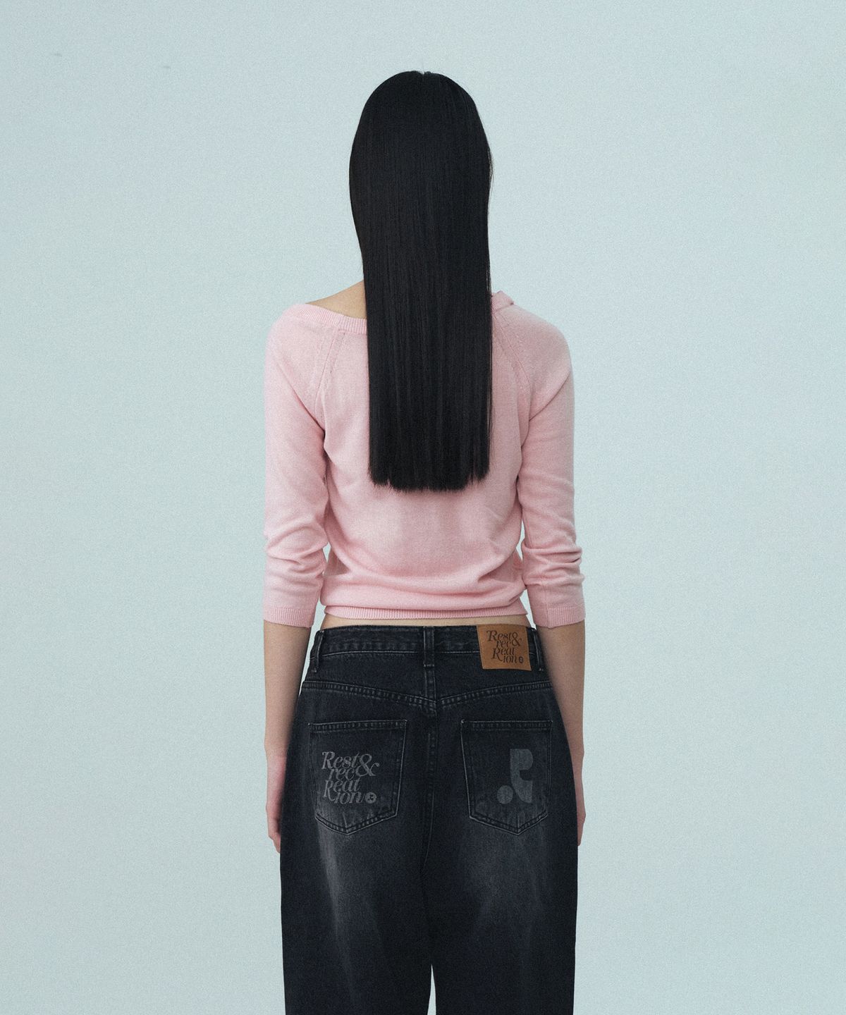 레스트앤레크레이션(REST&RECREATION) ONE-SHOULDER KNIT TOP - PINK