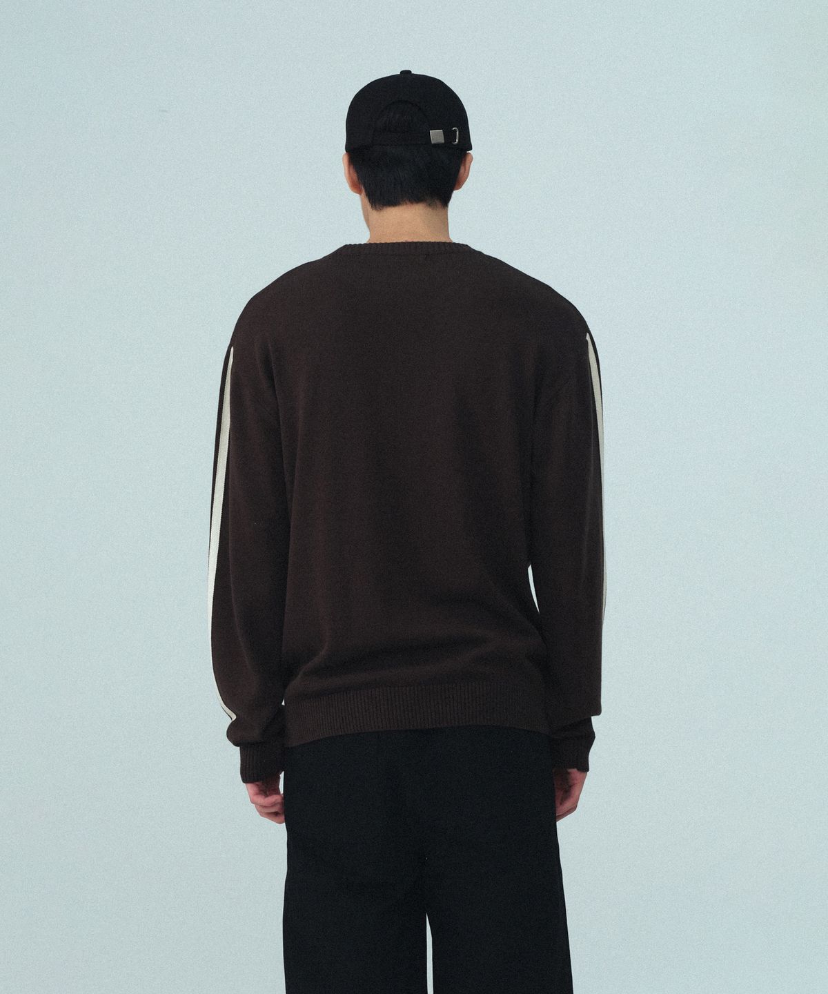 레스트앤레크레이션(REST&RECREATION) COLORATION CREW NECK KNIT - BROWN