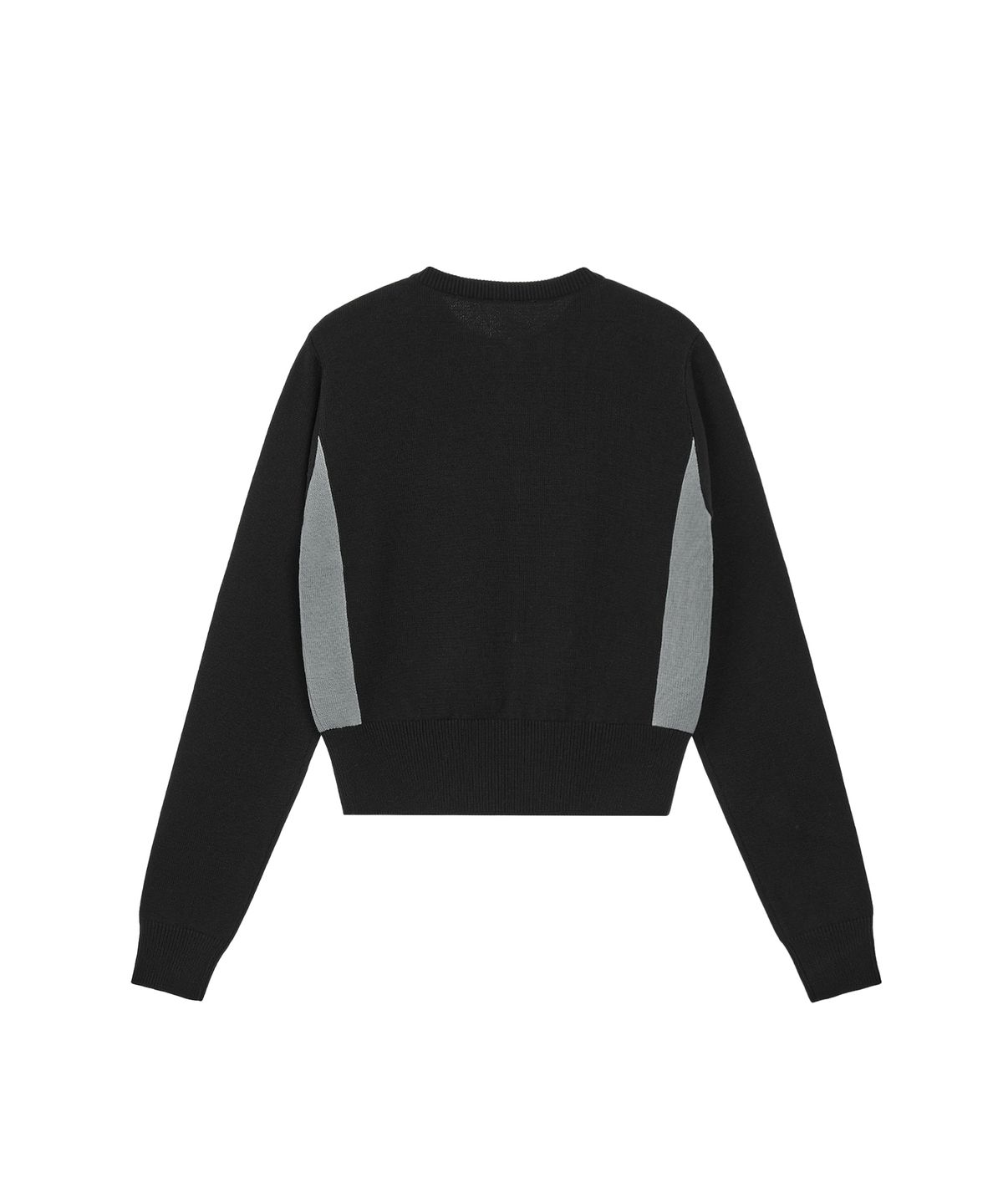 레스트앤레크레이션(REST&RECREATION) ROUND NECK KNIT ZIP-UP - BLACK