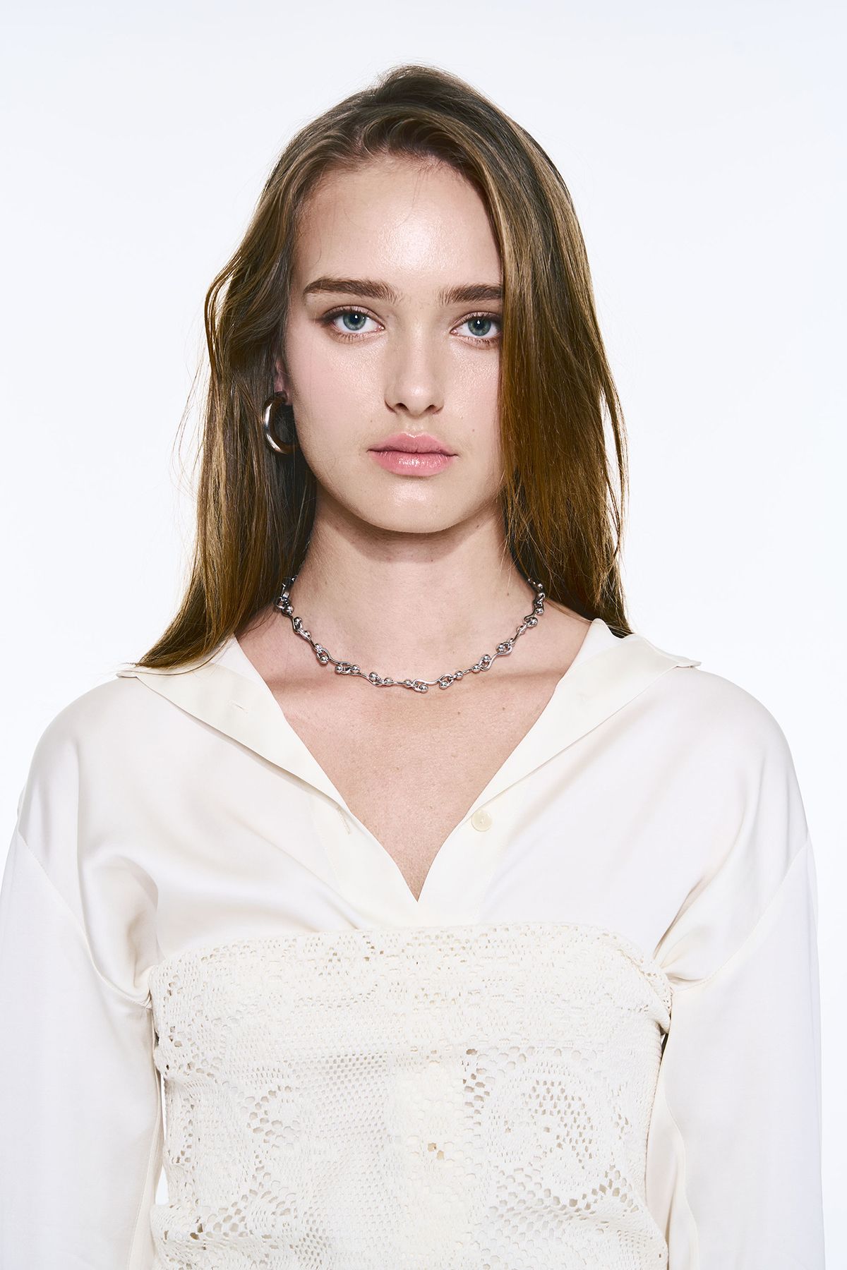 센티멍(SENTIMENTS) NO.599 [SILVER] TWO HOLD BALL NECKLACE