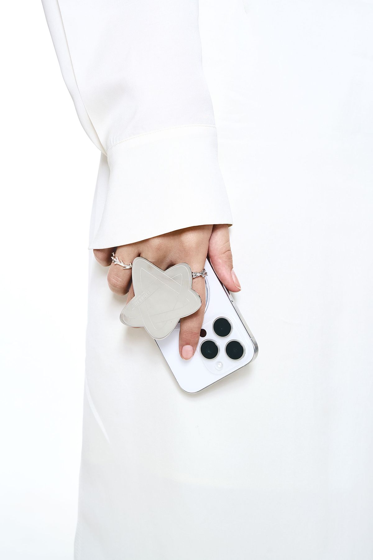 센티멍(SENTIMENTS) NO.601 [SILVER] STAR MIRROR PHONE GRIP