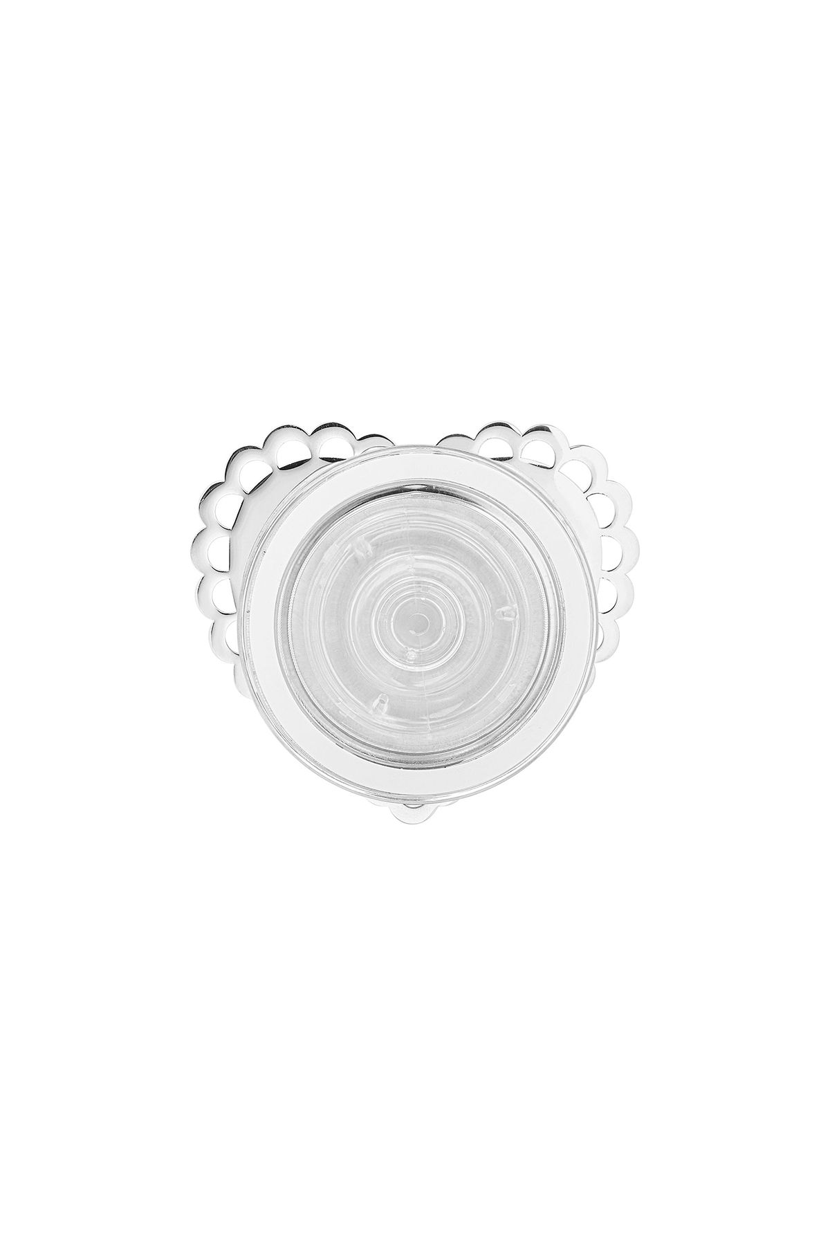 센티멍(SENTIMENTS) NO.602 [SILVER] HEART MIRROR PHONE GRIP