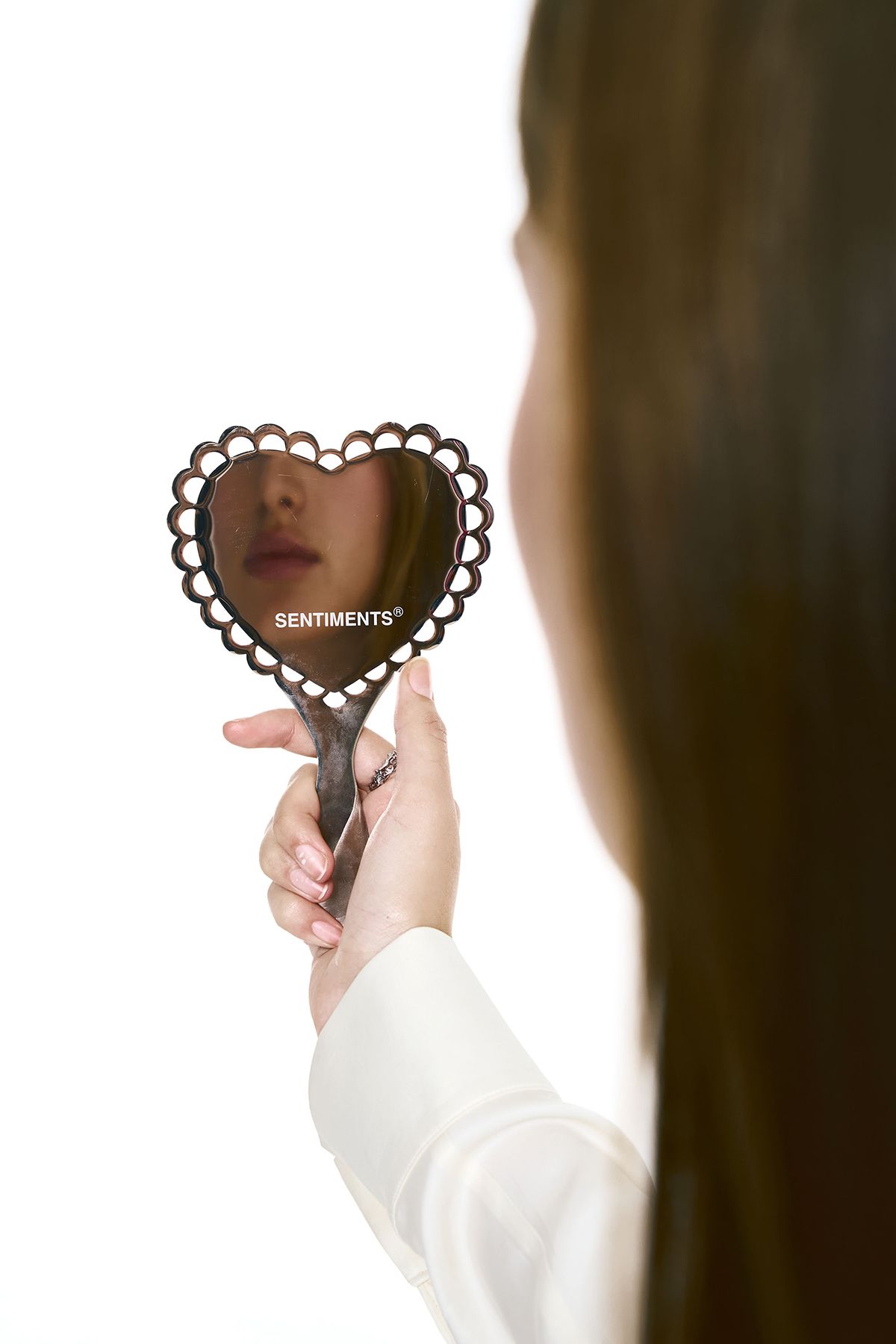 센티멍(SENTIMENTS) NO.605 [SILVER] HEART HAND MIRROR
