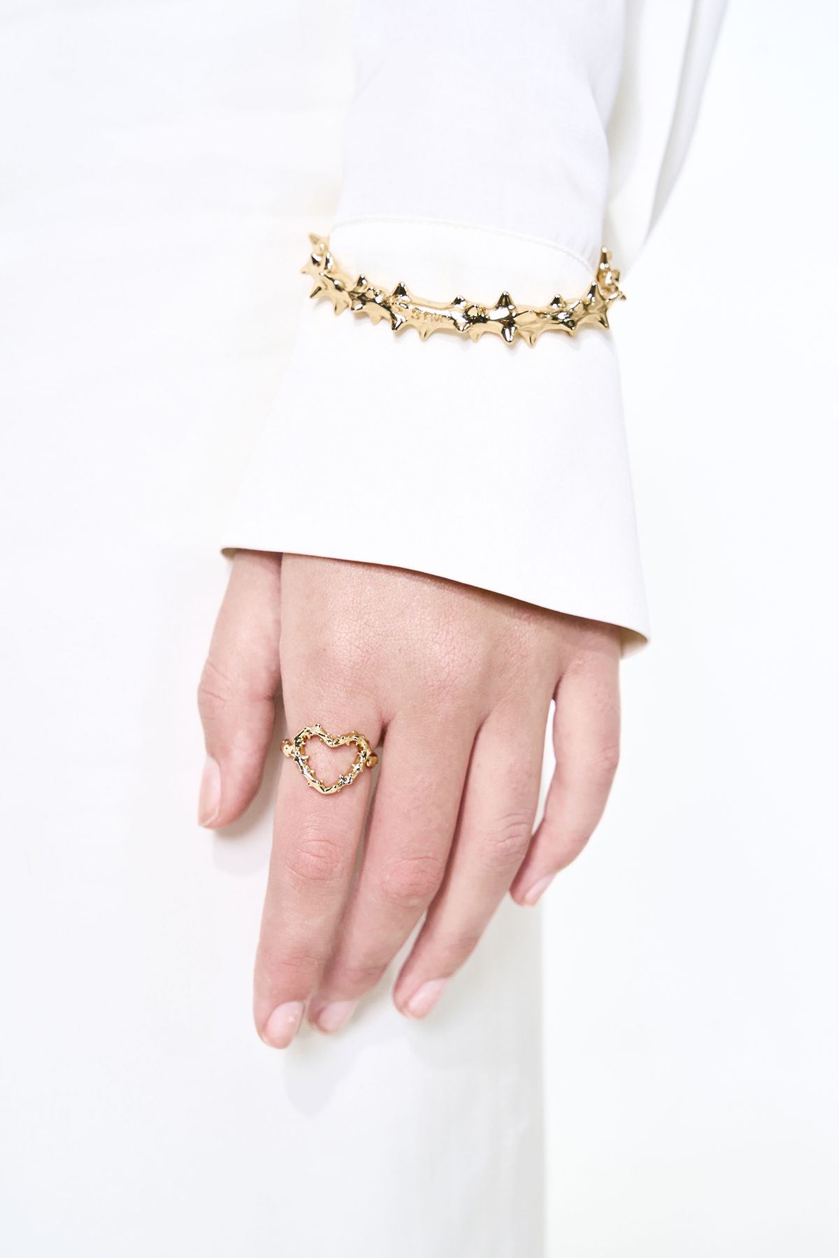 센티멍(SENTIMENTS) NO.611 [GOLD] SPIKY HEART RING