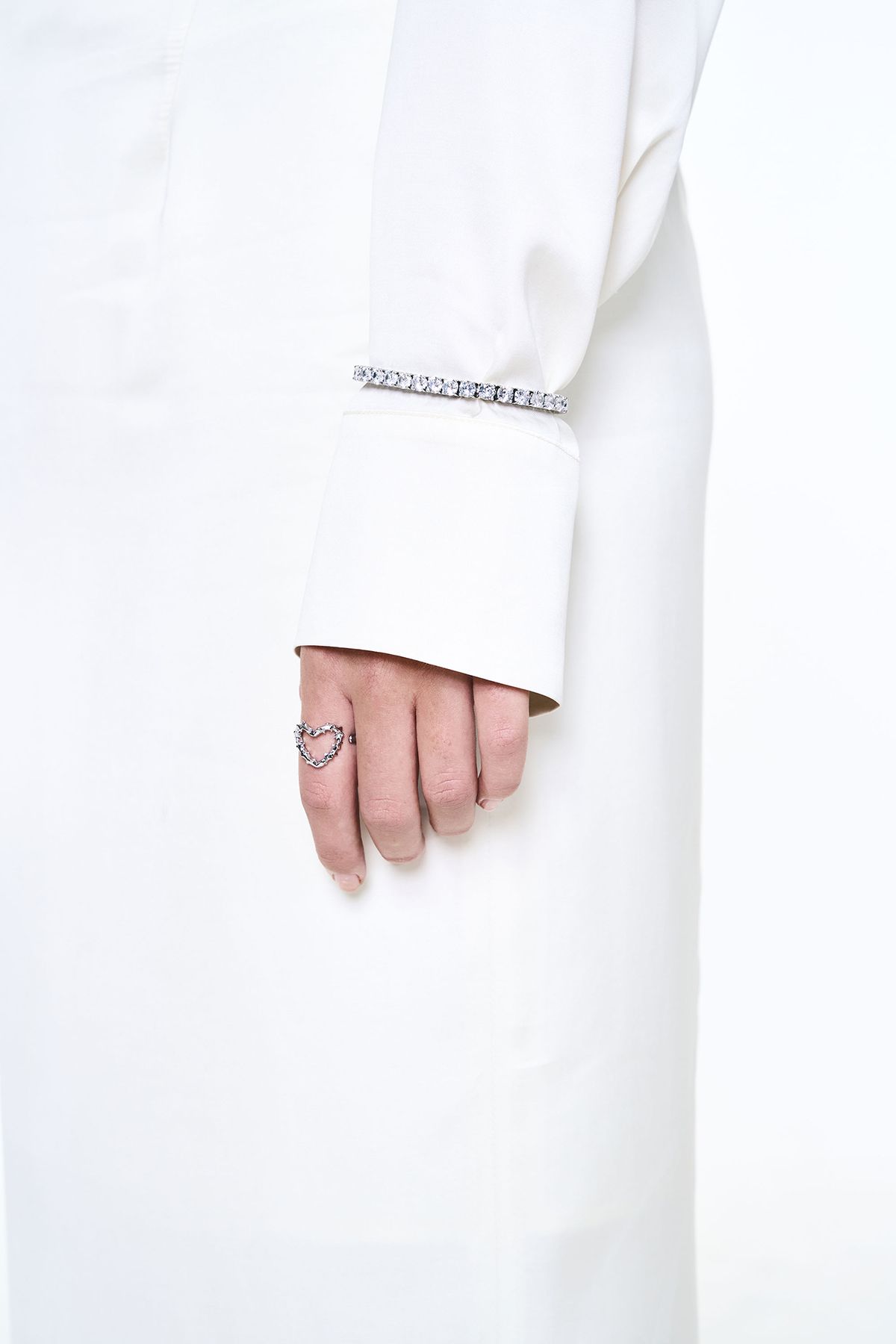 센티멍(SENTIMENTS) NO.611 [SILVER] SPIKY HEART RING