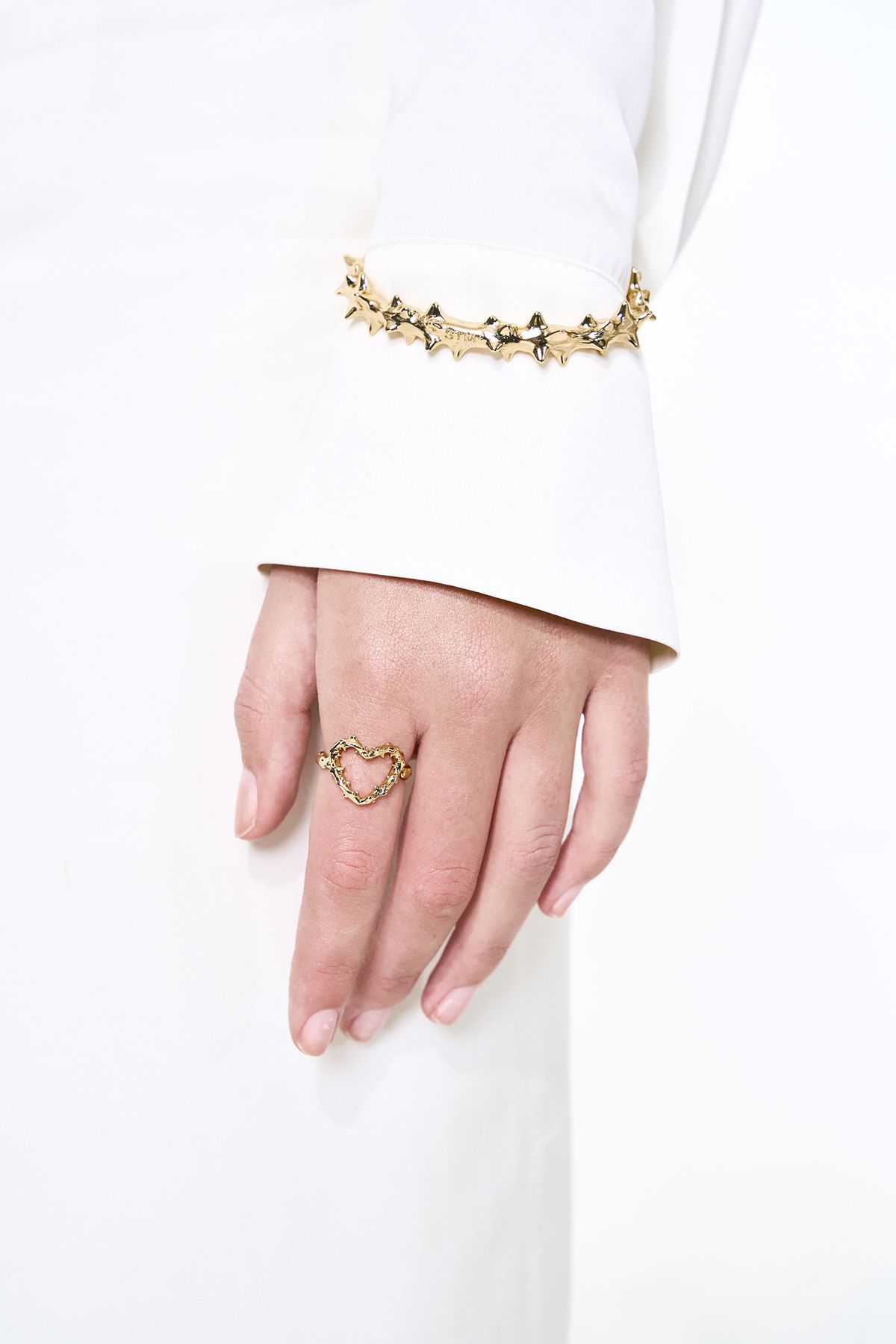 센티멍(SENTIMENTS) NO.630 [GOLD] SPIKY BANGLE BRACELET