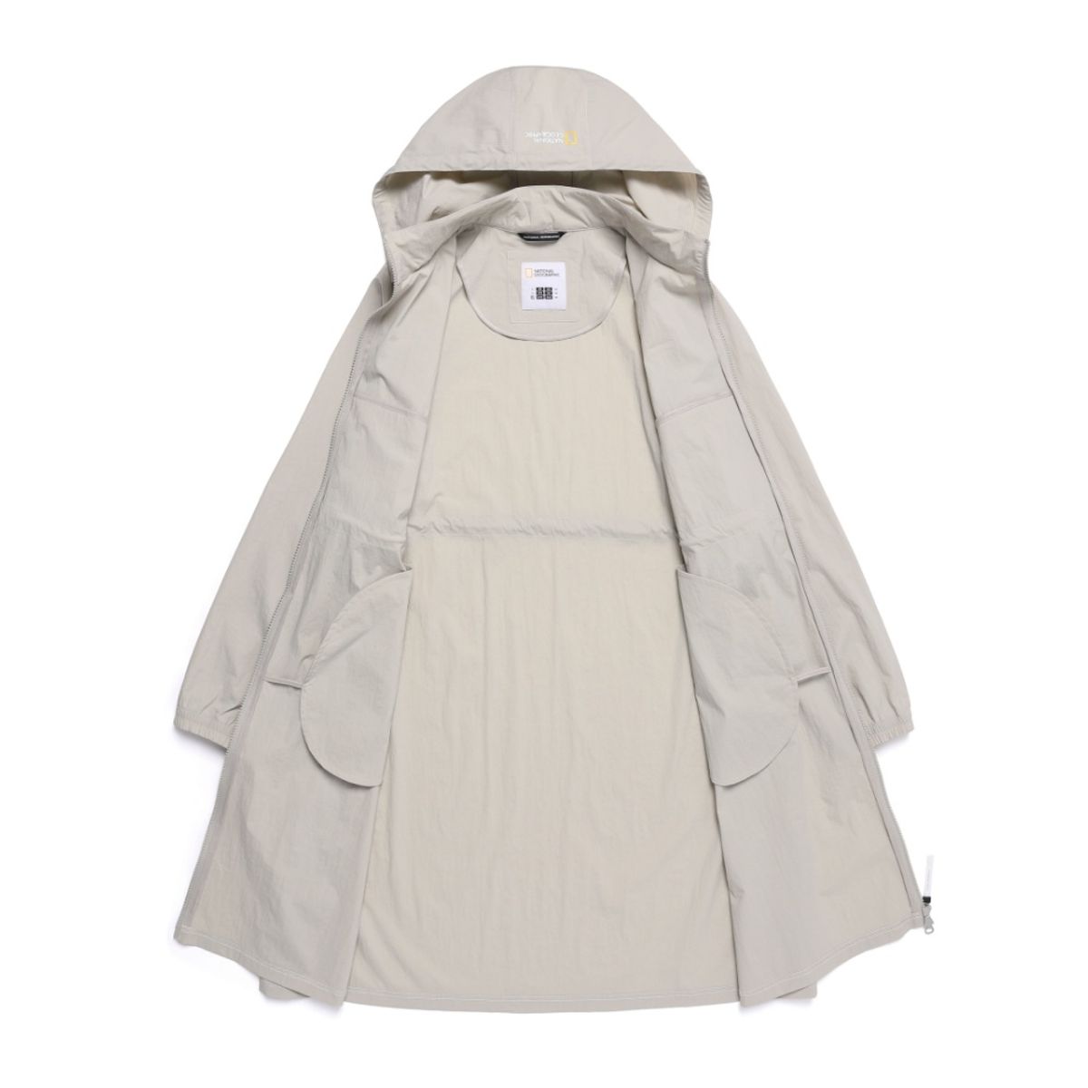 내셔널지오그래픽(NATIONALGEOGRAPHIC) N251WFT083 여성 시그너스 우븐 롱 풀집업  MOURNING BEIGE