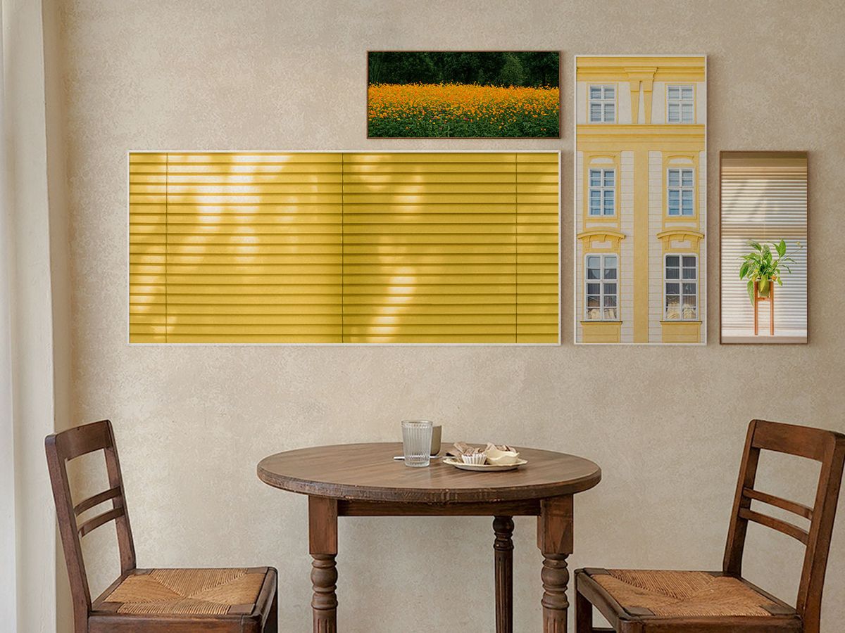 인메이블(INMABLE) 와이드 포스터 액자 대형 인테리어 소품 Yellow