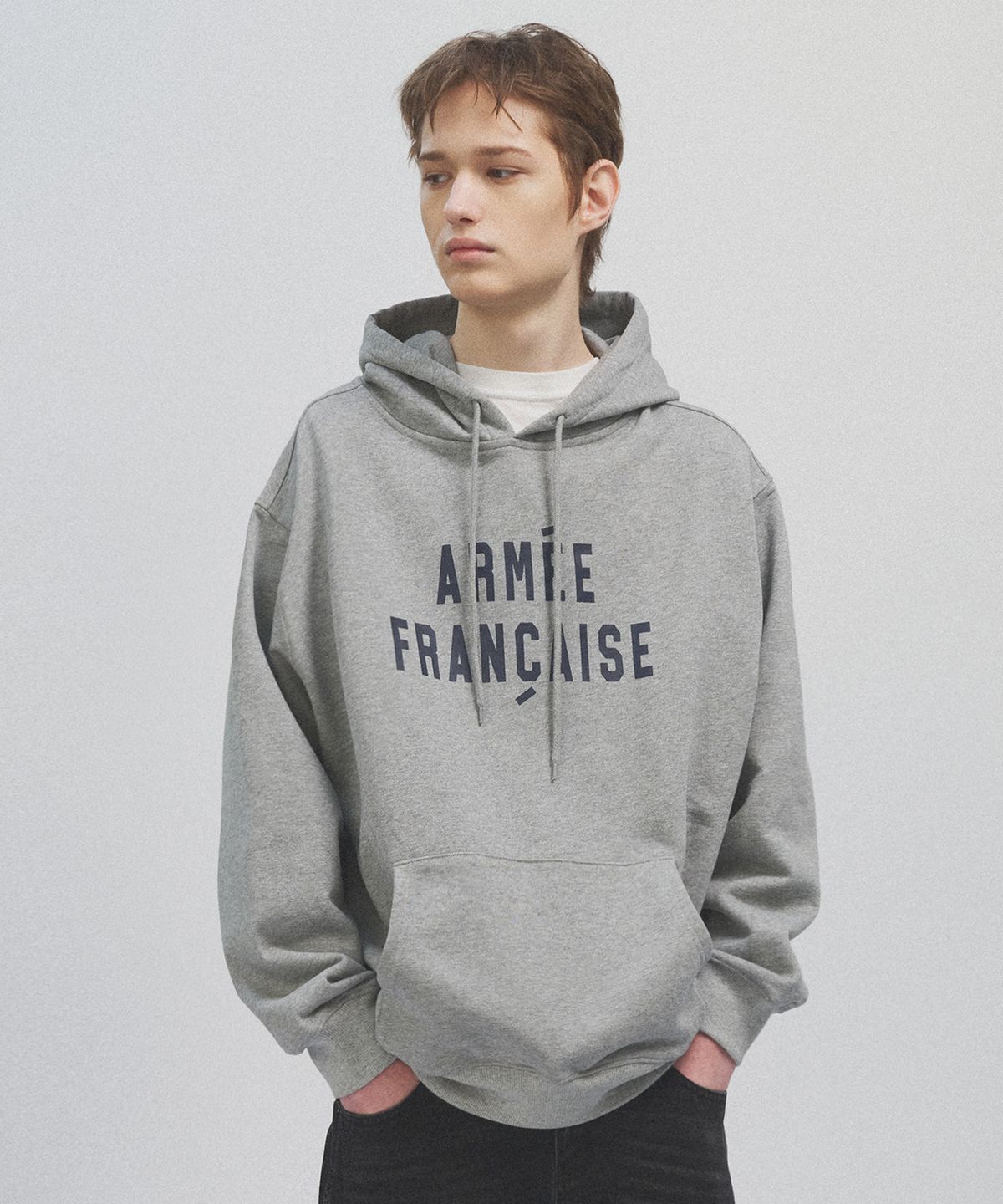 카네이테이(KANEITEI) ARMEE FRANCAISE HOODIE (MELANGE GRAY)