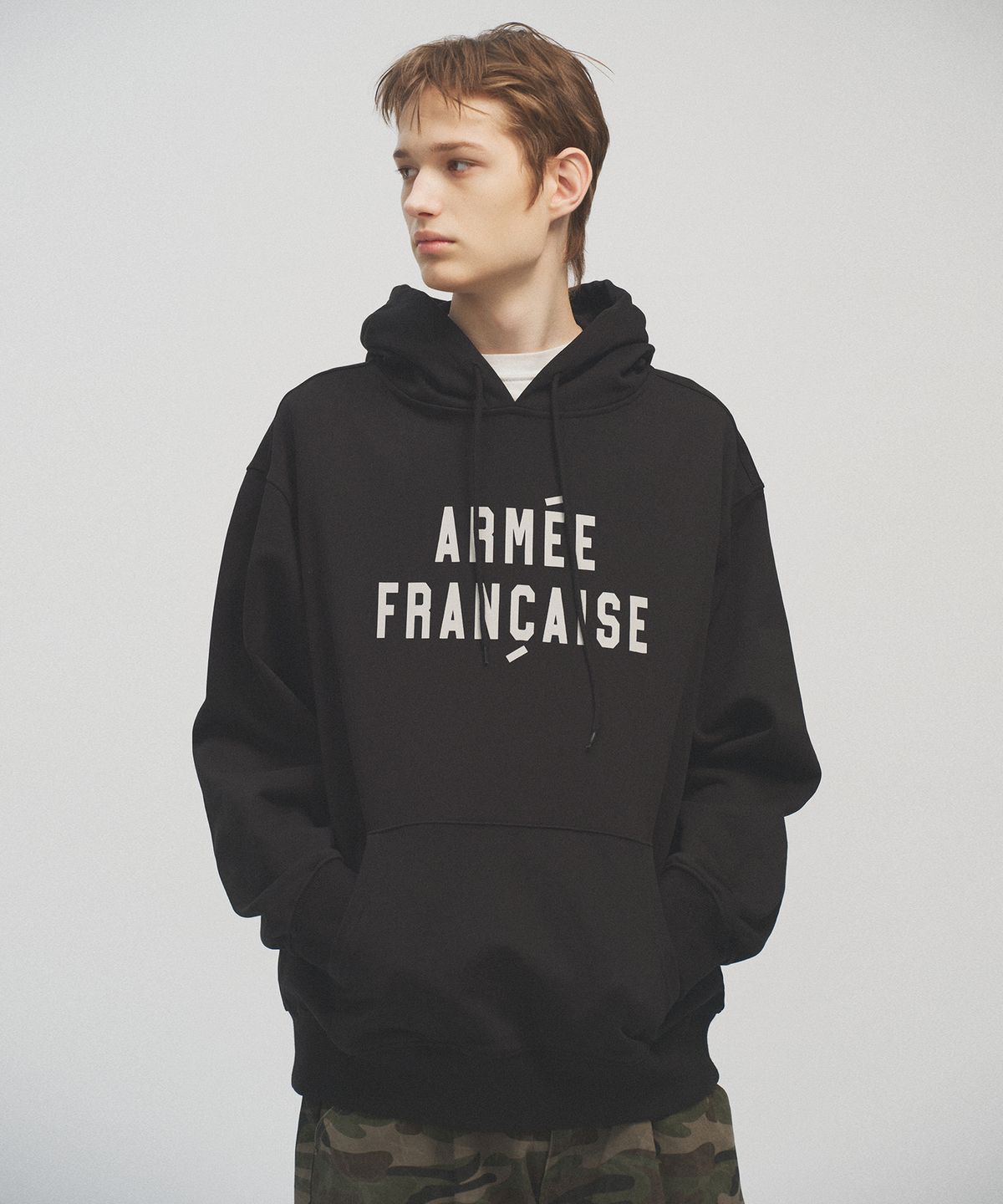 카네이테이(KANEITEI) ARMEE FRANCAISE HOODIE (BLACK)