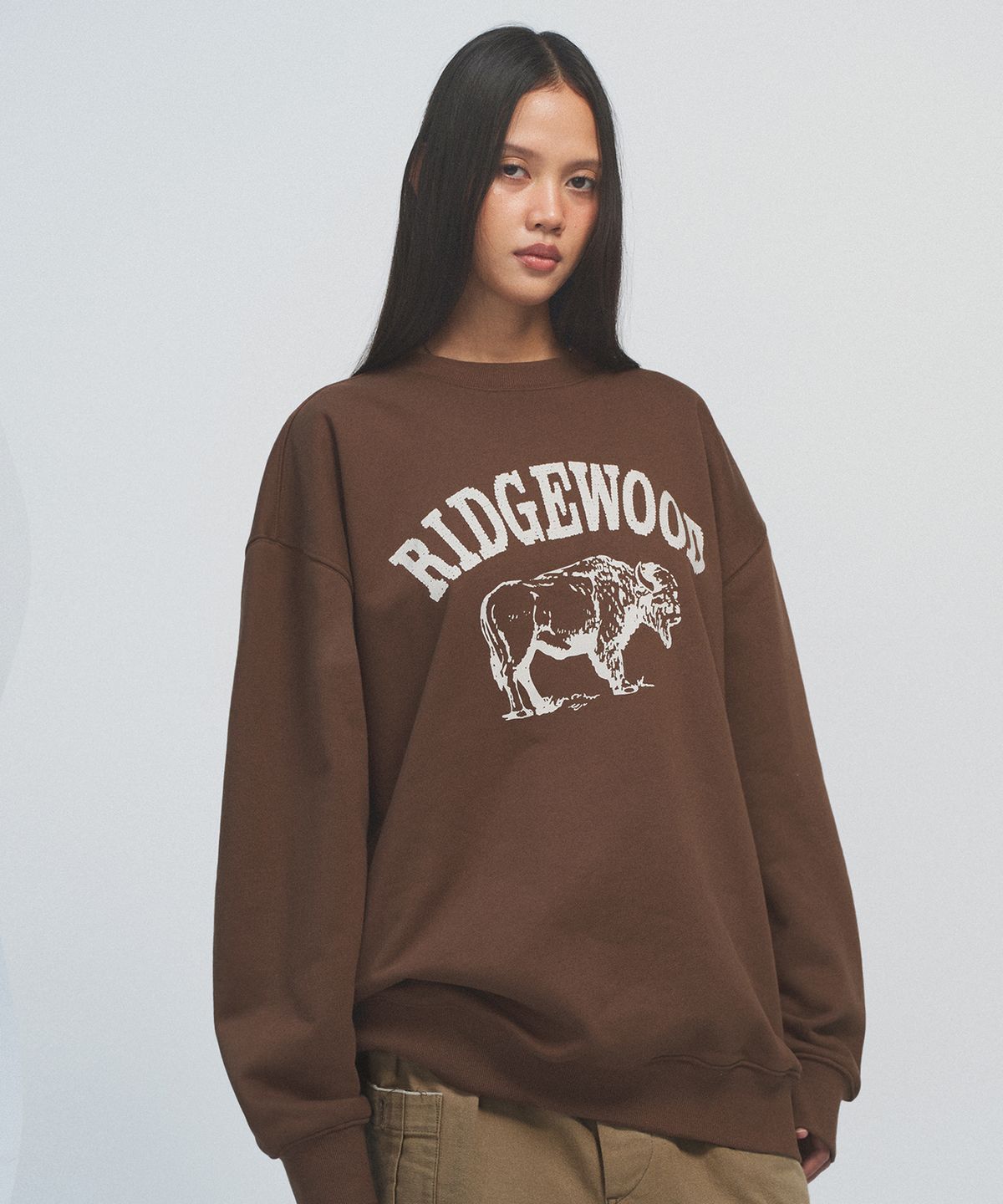 카네이테이(KANEITEI) RIDGEWOOD CREWNECK (BROWN)