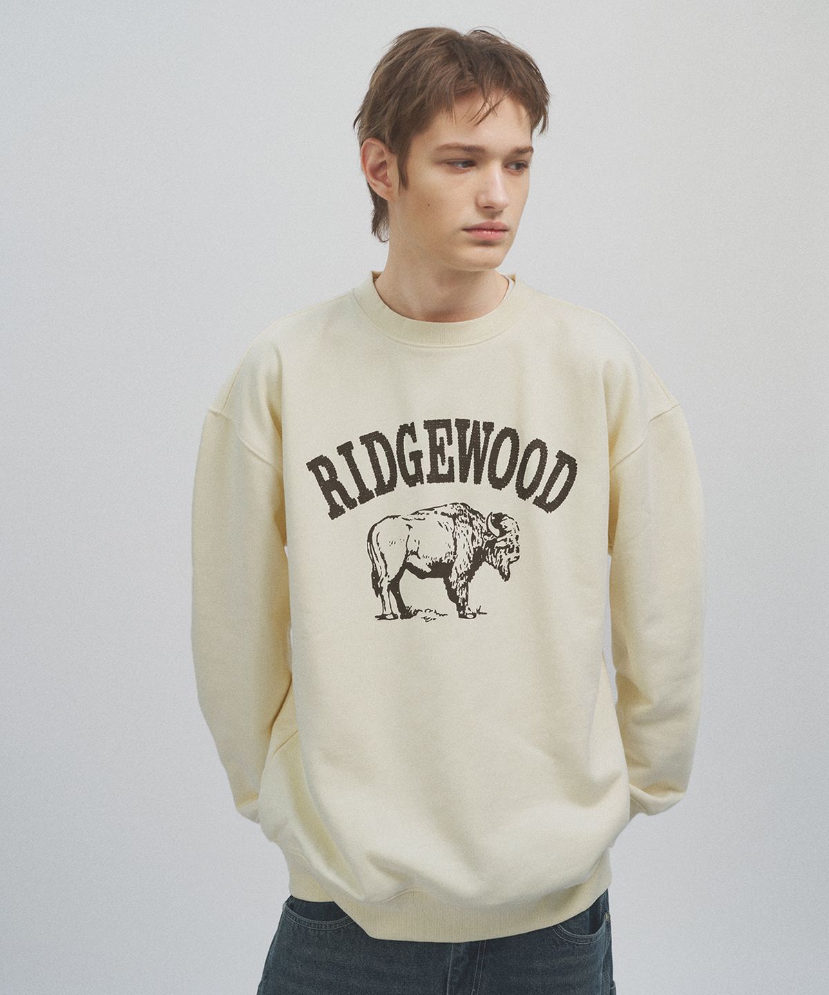 카네이테이(KANEITEI) RIDGEWOOD CREWNECK (IVORY)