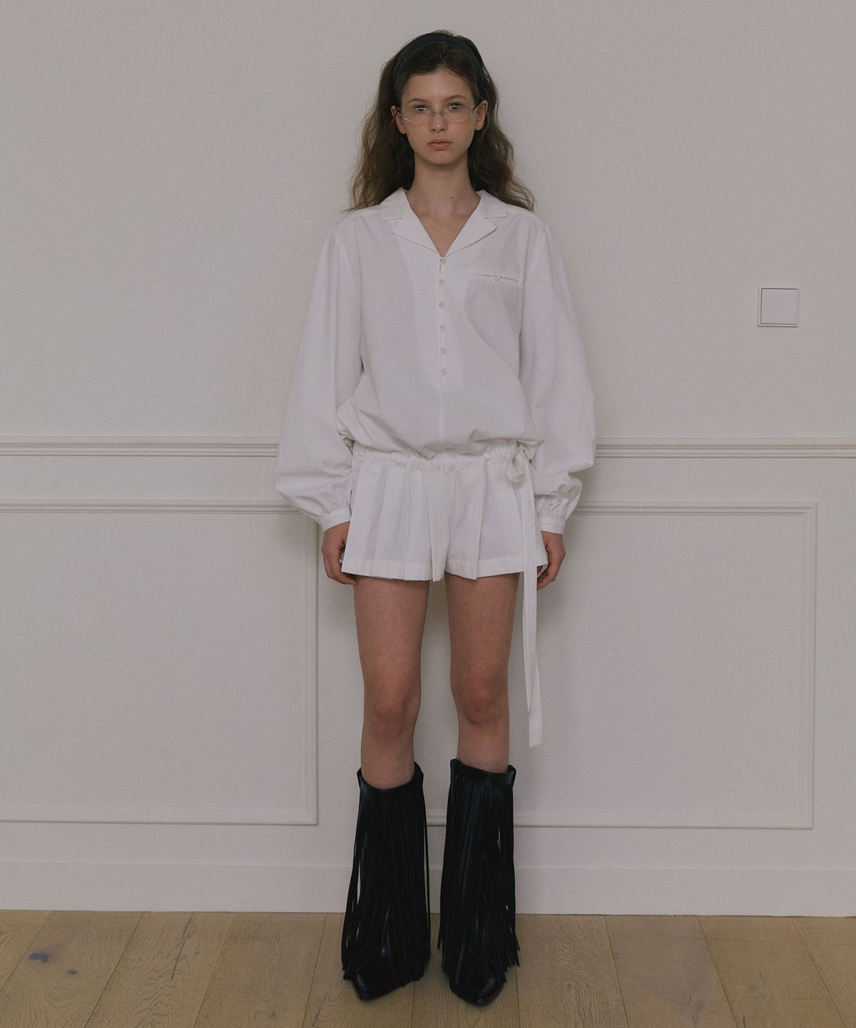 오버듀플레어(OVERDUEFLAIR) TAILORED PLEATS JUMPSUIT_WHITE