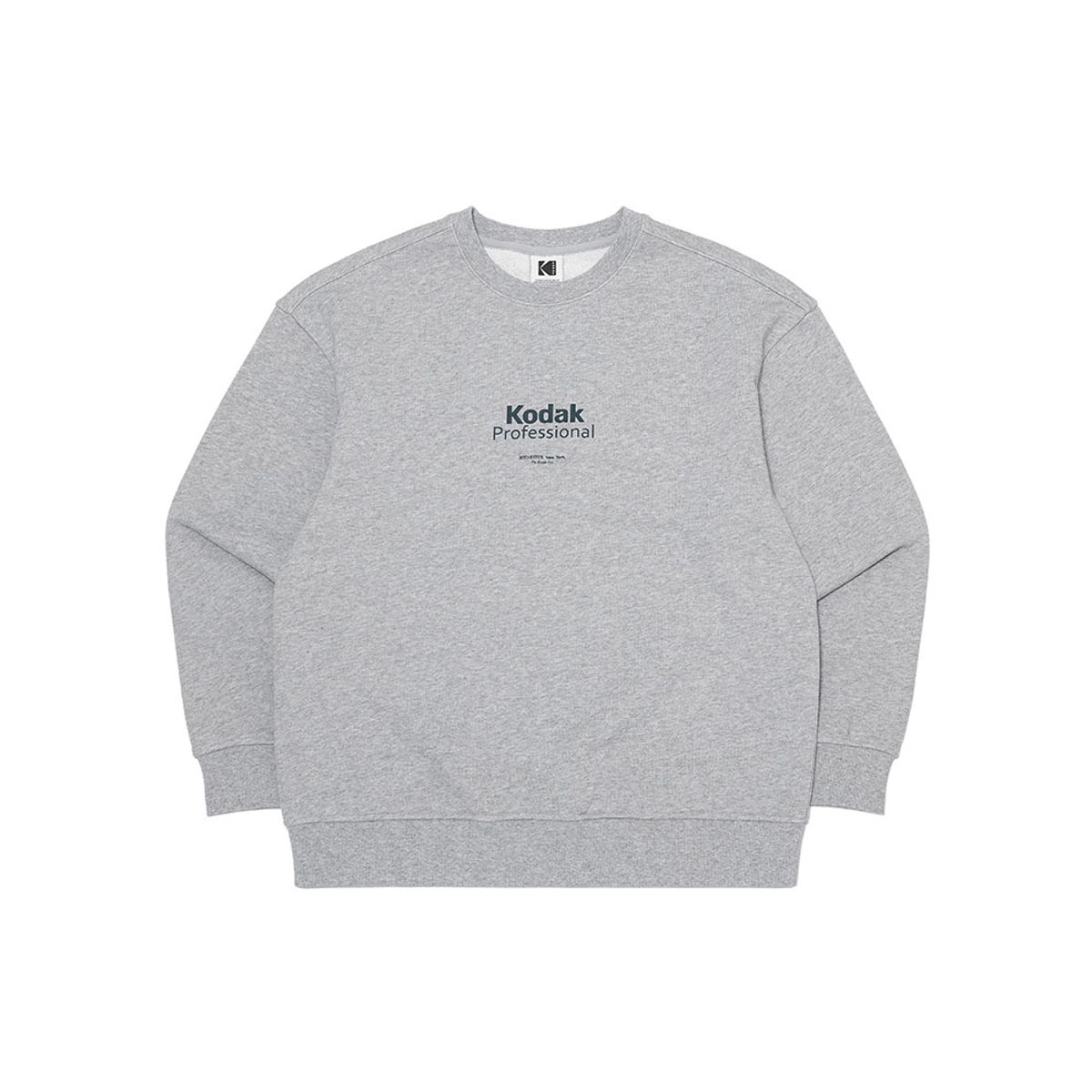 코닥(KODAK) 메일러 그래픽 맨투맨 MELANGE GREY